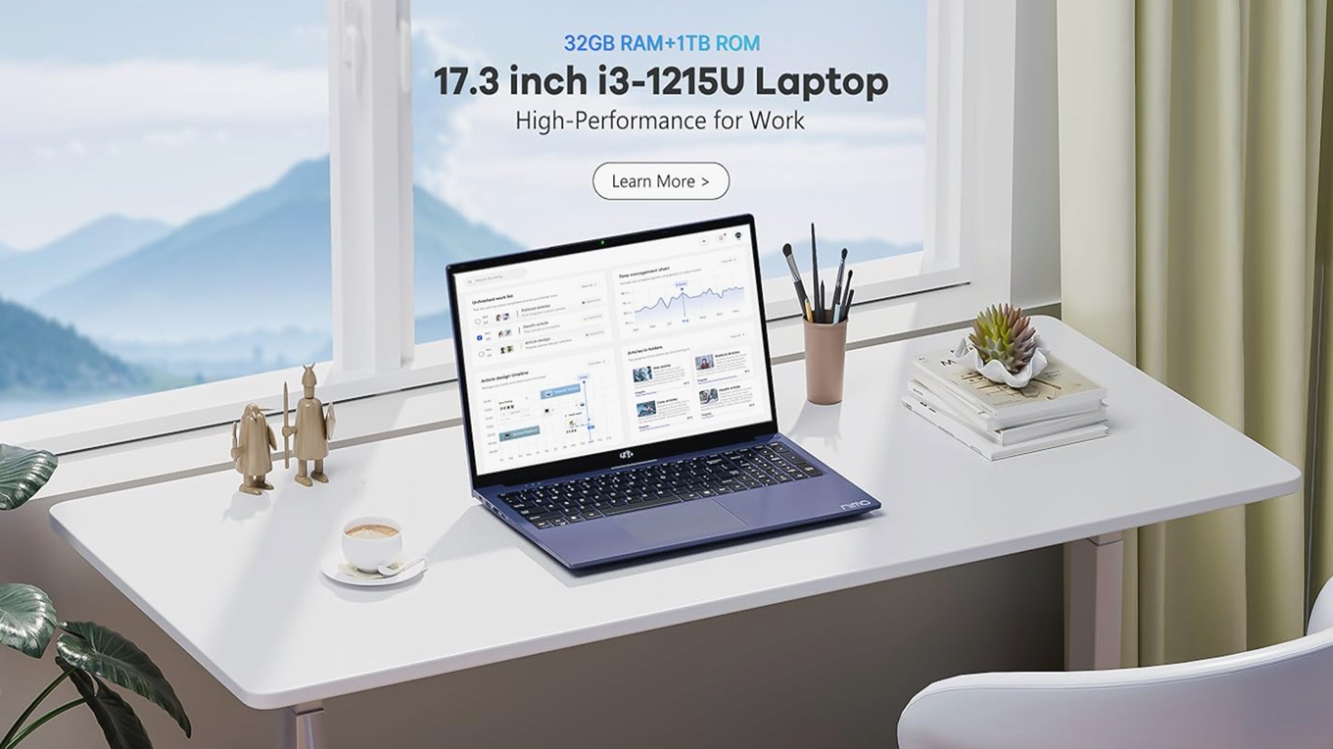 thumbnail video image 2 of 17.3" FHD IPS Business Laptop 16GB RAM 1TB SSD 12th Gen Intel Core i3-1215U (6-Cores Up to 4.4GHz Beat i5-1135G7) Type-C 65W PD Fast Charger Win 11 Fingerprint Backlit Keyboard Wi-Fi 6 RoseGold, 2 of 8