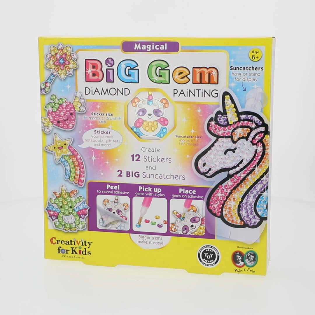 Creativity for Kids Gem Diamond Painting Kit: Unicorn Crafts 6-8+