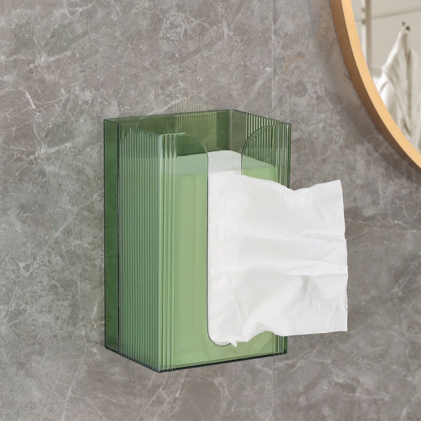 thumbnail video image 2 of Wall Mounted Tissue Dispenser Storage Box for Bathroom Kitchen Office, 2 of 4