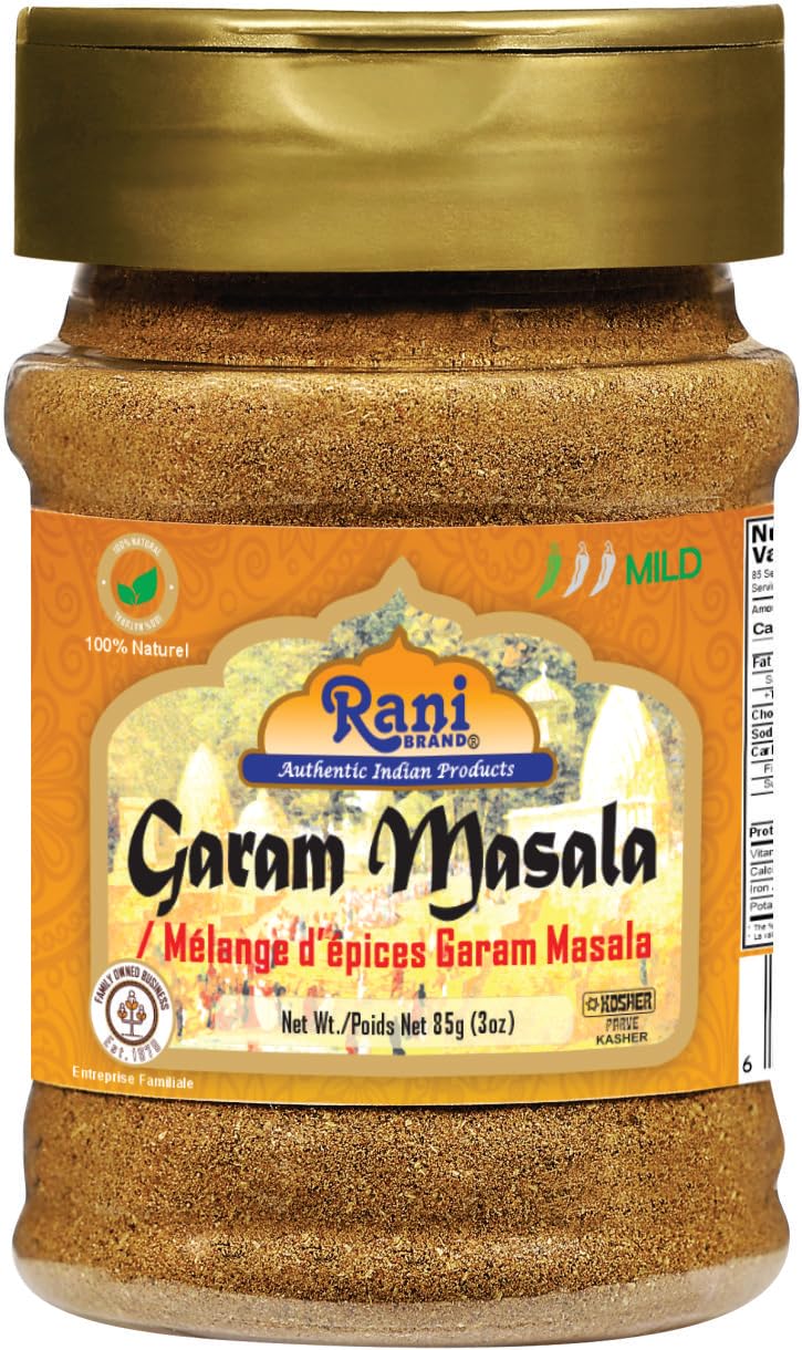thumbnail video image 2 of Rani Garam Masala Indian 11-Spice Blend 3oz (85g) PET Jar ~ All Natural, Salt-Free | Vegan | No Colors | Gluten Friendly | NON-GMO| Kosher | Indian Origin, 2 of 10
