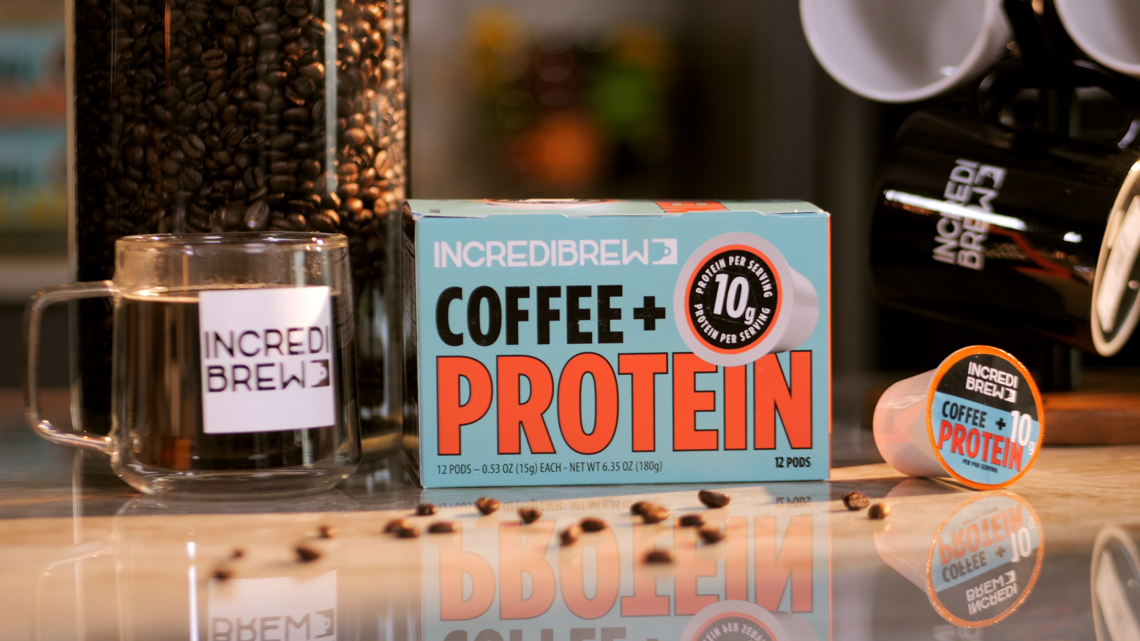 thumbnail video image 2 of Incredibrew Coffee + 10G Protein, 18 Count, 2 of 9