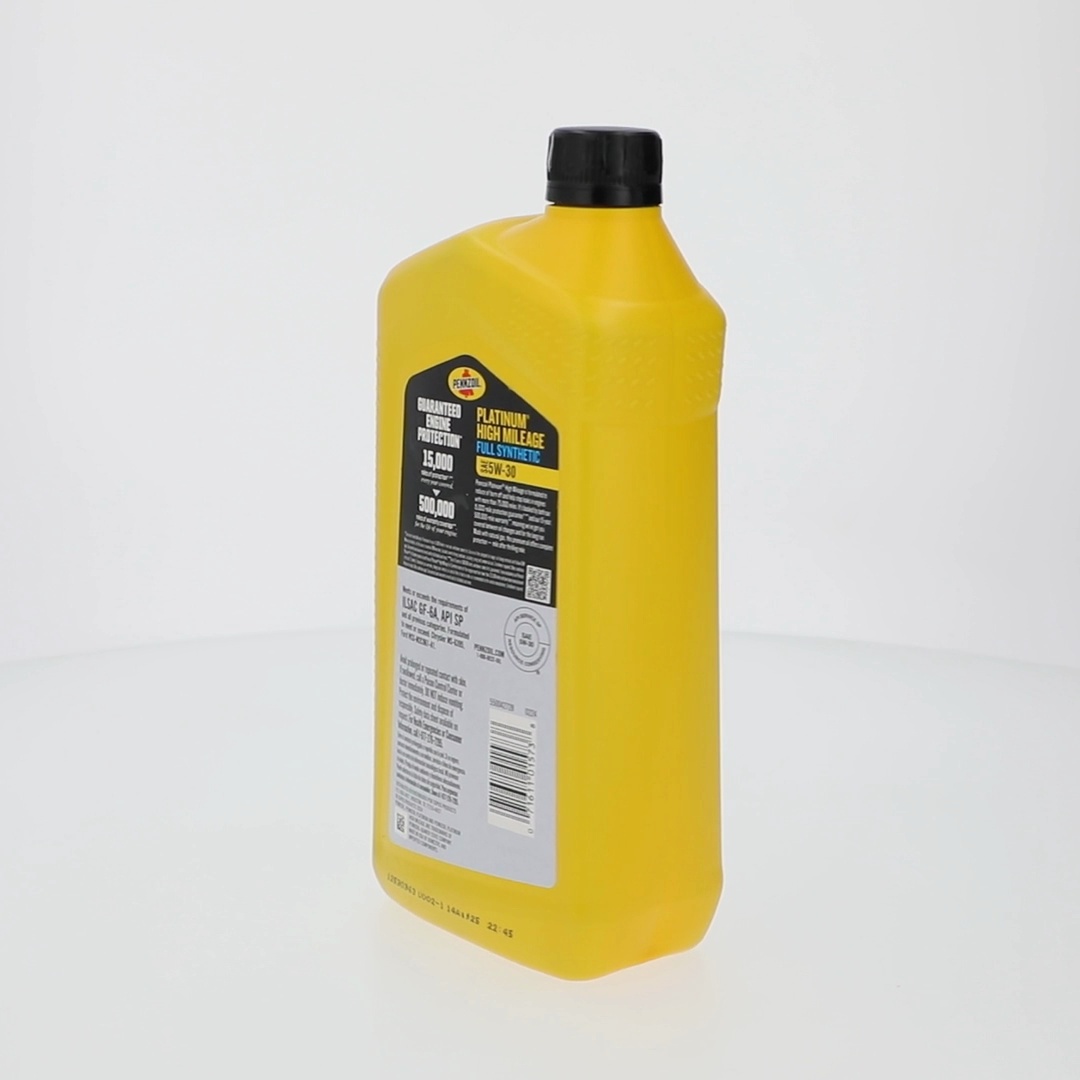 5 pack) Pennzoil Platinum High Mileage Full Synthetic 5W-30 Motor