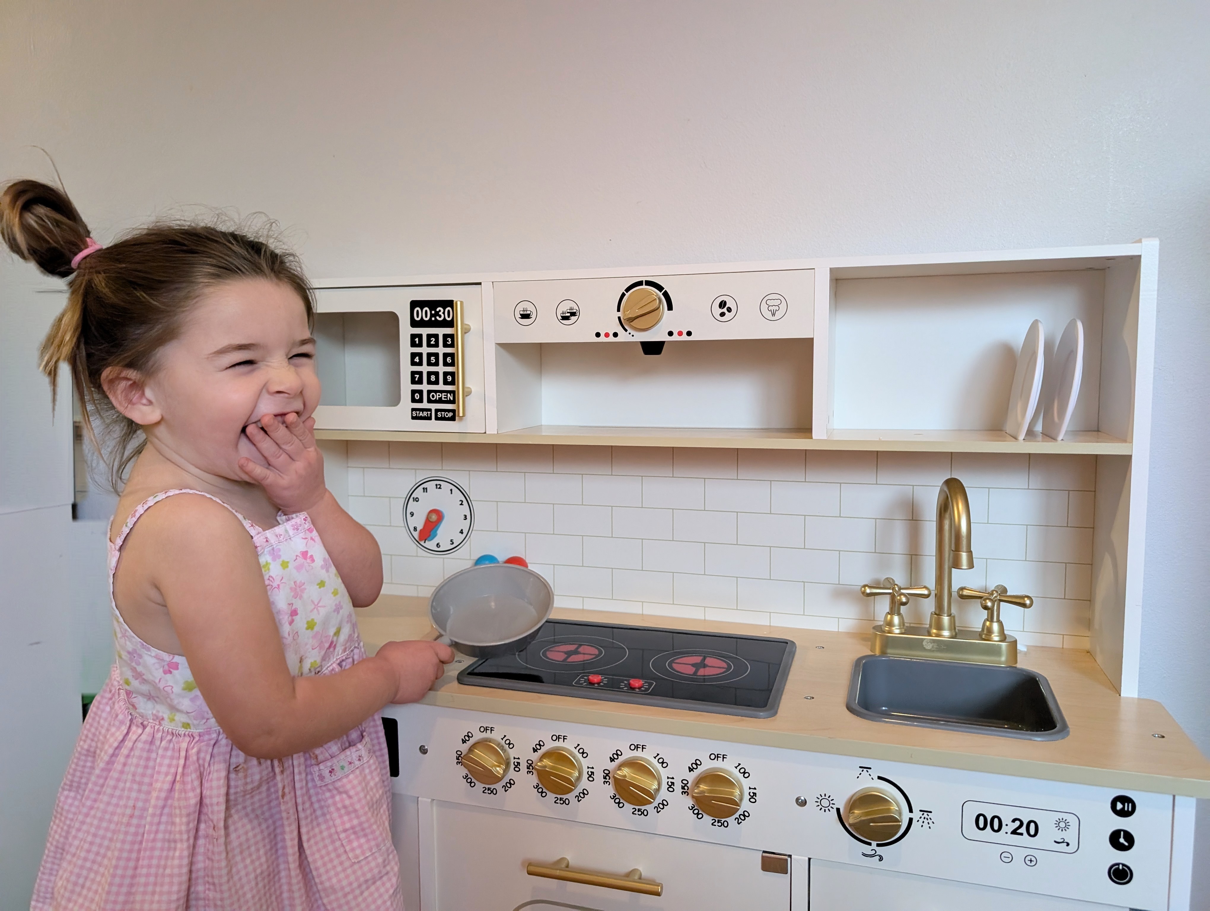 aokitchen♡ OOOK Kids Play Kitchen Set: Child-Friendly Appliance Playset for
