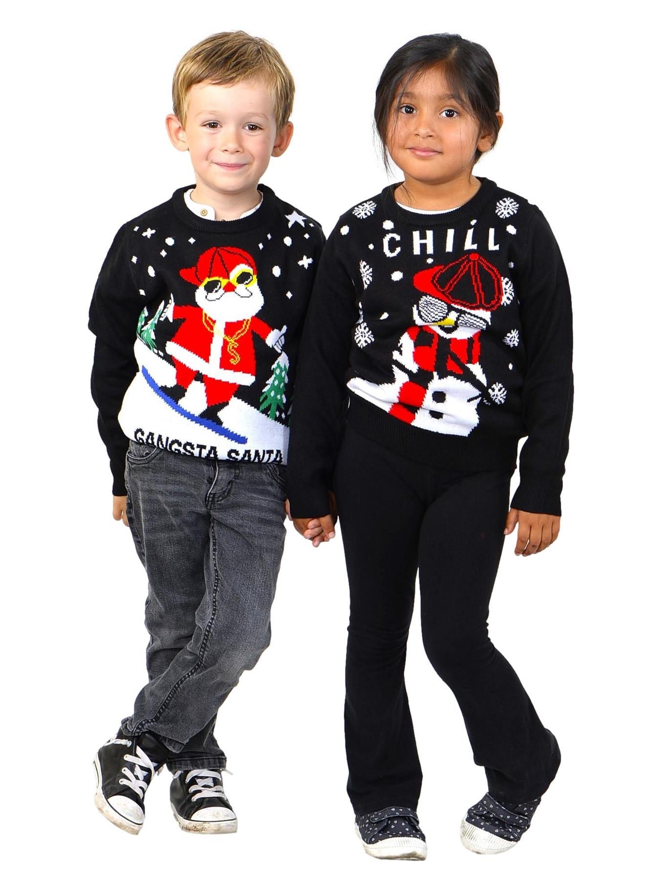 thumbnail video image 2 of Kesis Kids Christmas Sweater, Children's Acrylic Holiday Pullover for Boys & Girls, 3-4 Years, 2 of 10