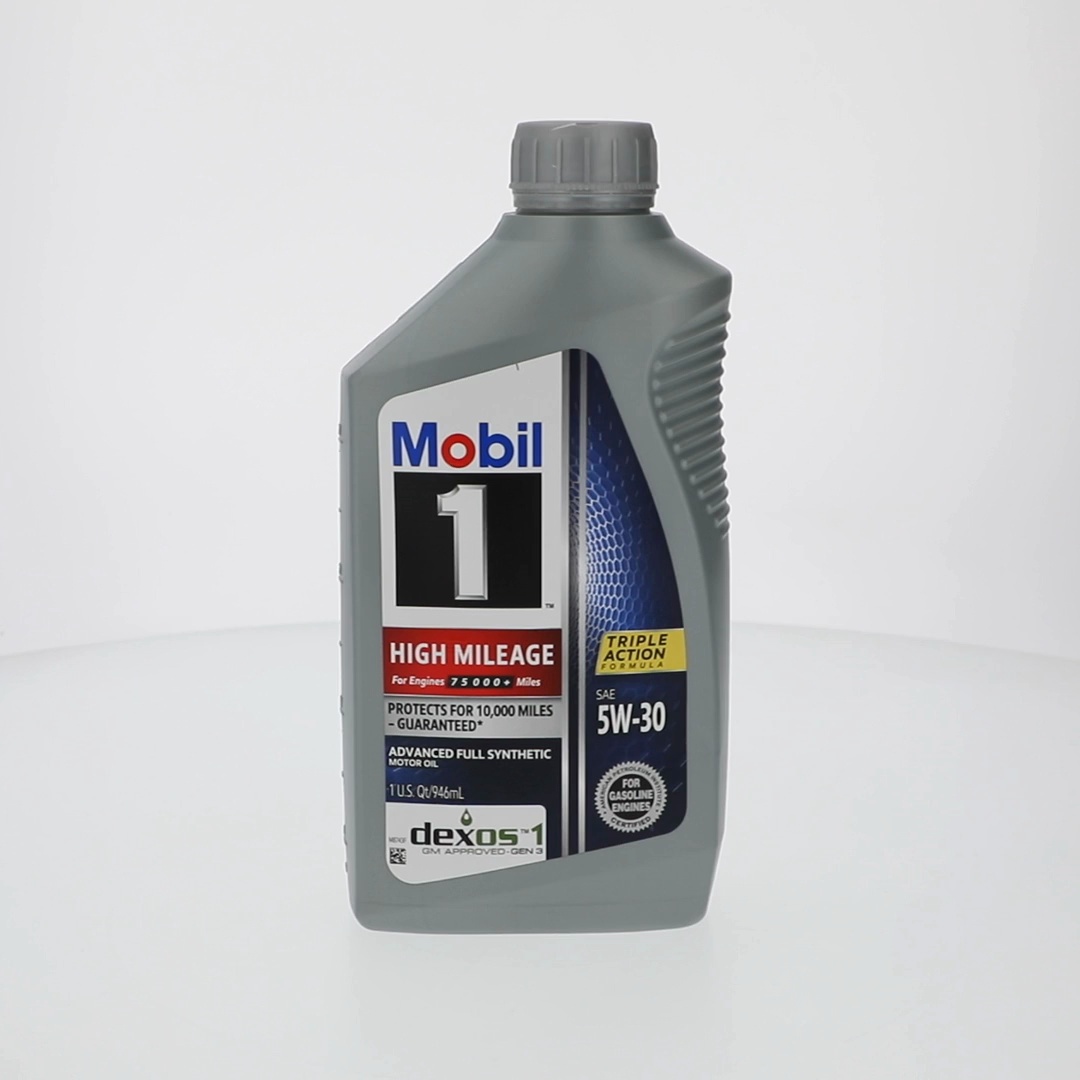 4 pack) Mobil 1 High Mileage Full Synthetic Motor Oil 5W-30, 1