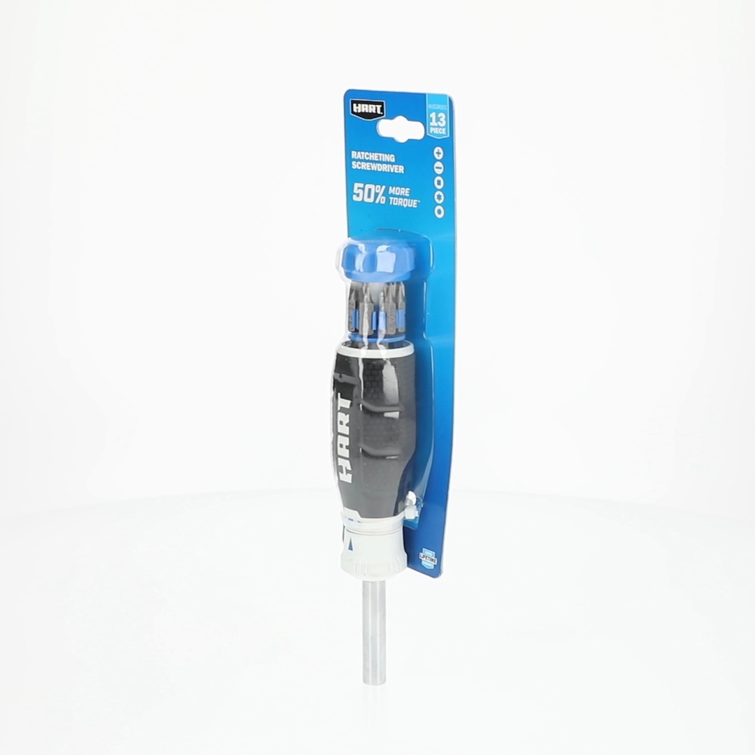 HART 13-Piece Ratcheting Screwdriver, In-Handle Storage - Walmart.com