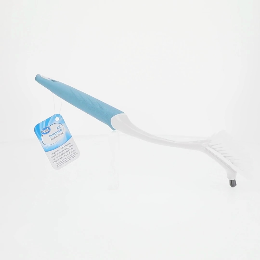 Great Value All Purpose Kitchen Brush, Durable Nylon Bristles