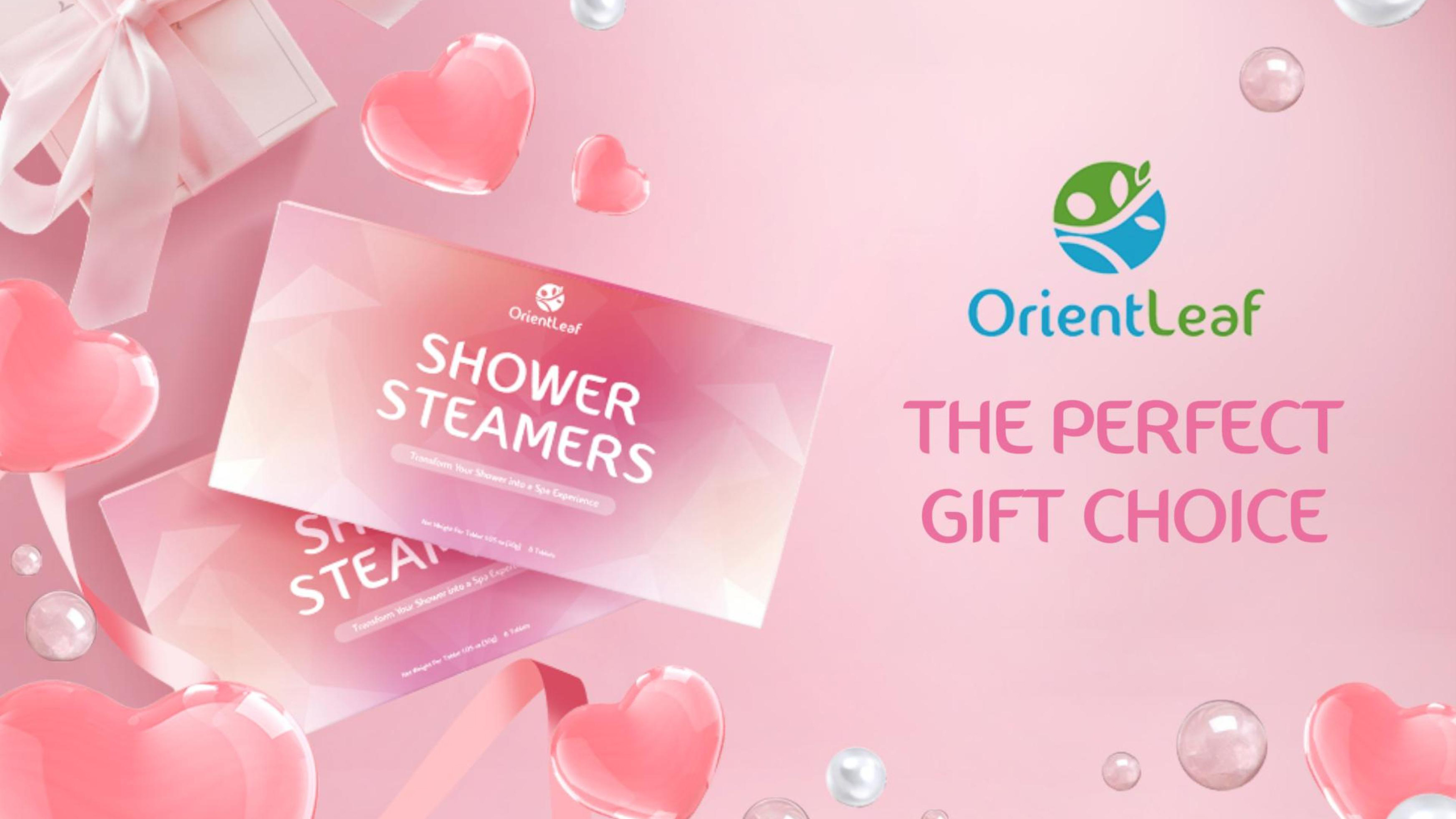thumbnail video image 2 of OrientLeaf Aromatherapy Shower Steamers, 8 Tablets Eucalyptus Mint Shower Bombs Set for Stress Relief & Relaxation, Valentine’s Day Gifts for Her, 2 of 7