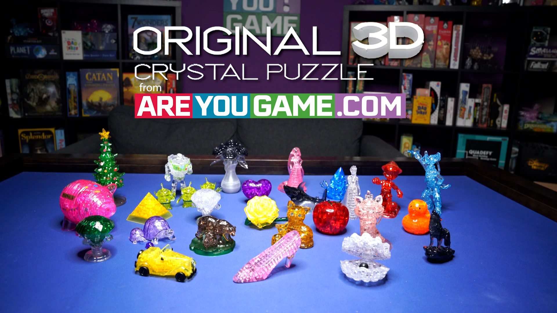 AreYouGame.com 45-Piece Disney Marie 3D Crystal Puzzle for Adults