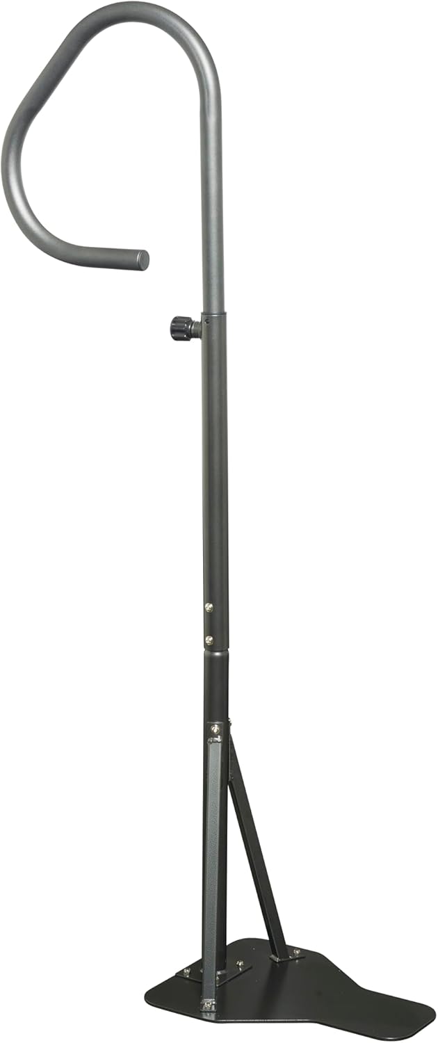 thumbnail video image 2 of Outdoor Solutions Inc. Guardian® Hot Tub Handrail | Durable Spa Safety Rail with Textured Grip | Fits Hot Tubs Up to 42" Tall | 360° Swivel Handrail for Easy Access | Extra Stable Footplate, 2 of 12