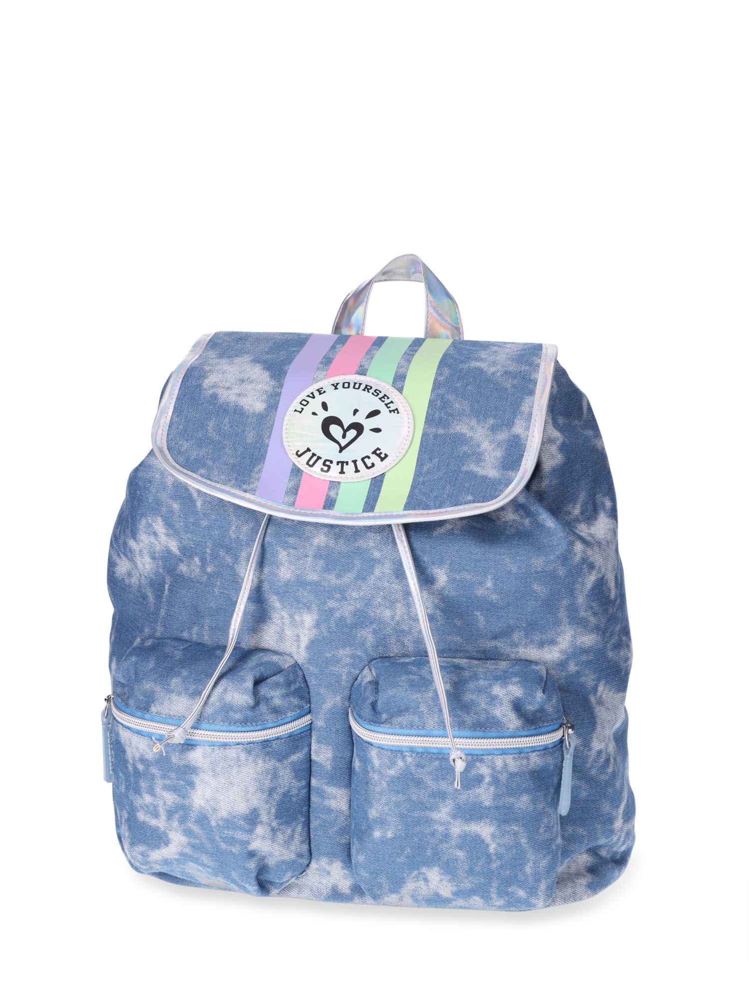 Justice denim backpack sale