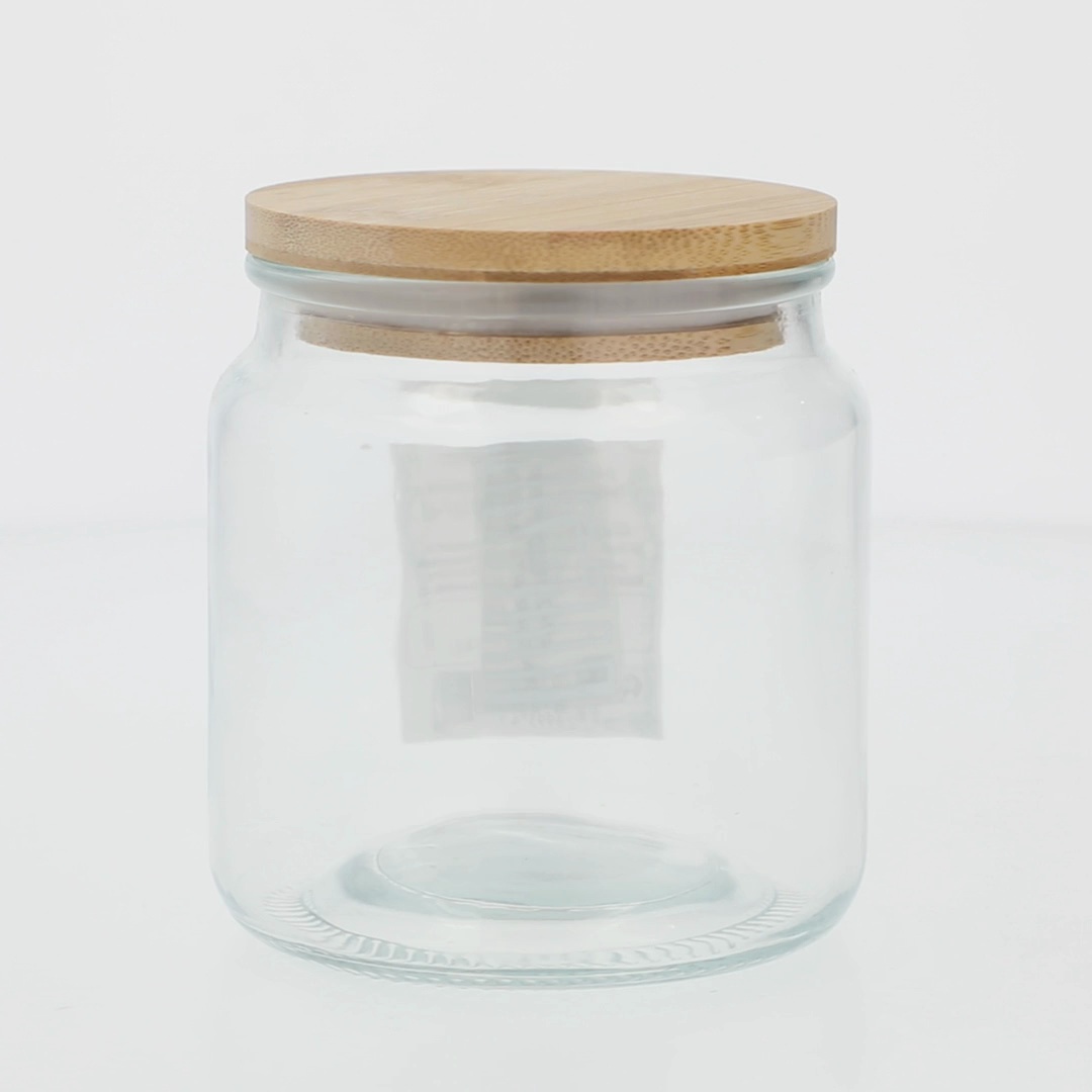 Hello Hobby Glass Jar with Bamboo Lid, 16.9 oz, 1 Piece - Walmart.com