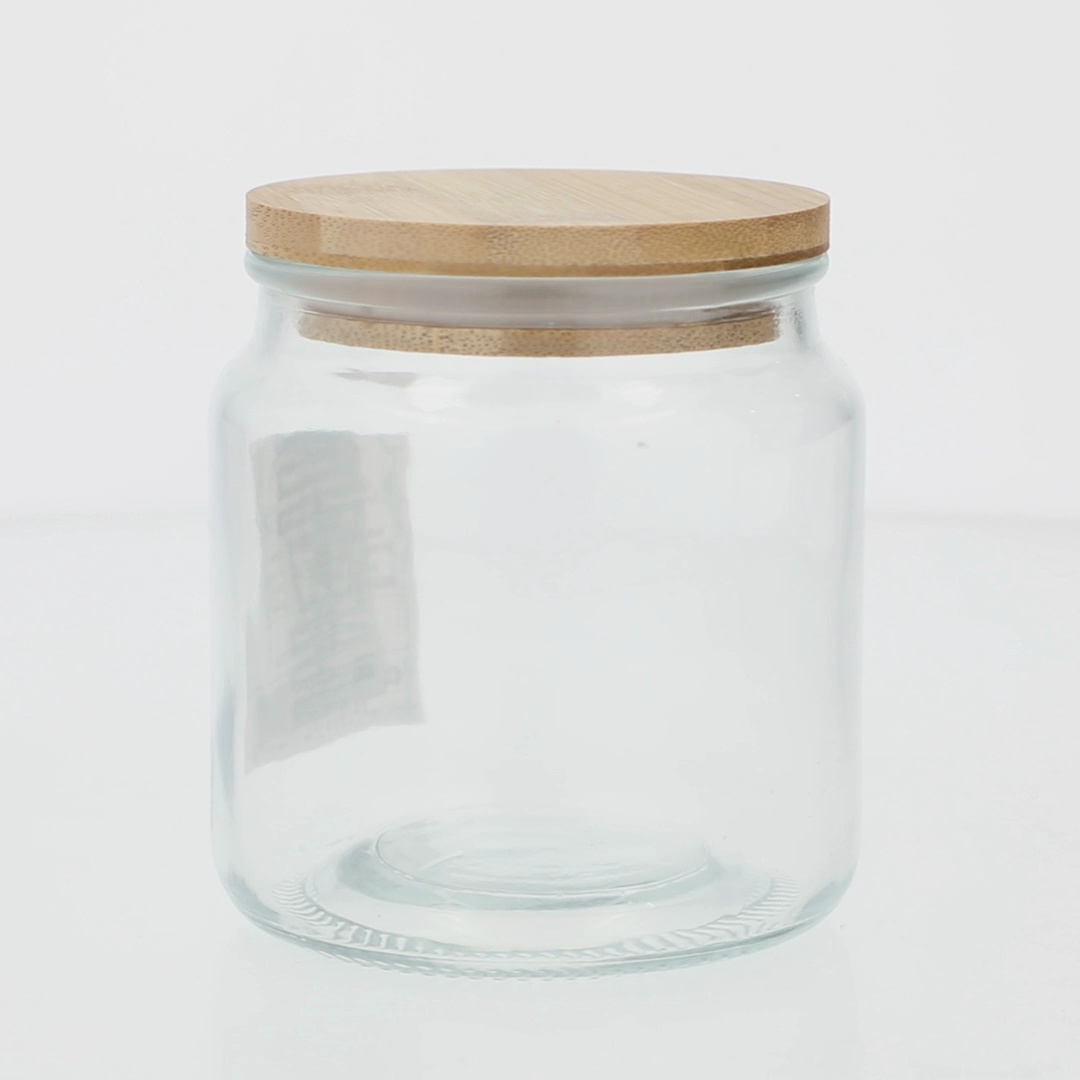 Hello Hobby Glass Jar with Bamboo Lid, 16.9 oz, 1 Piece - Walmart.com