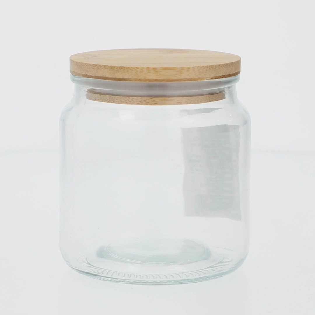 Hello Hobby Glass Jar with Bamboo Lid, 16.9 oz, 1 Piece - Walmart.com