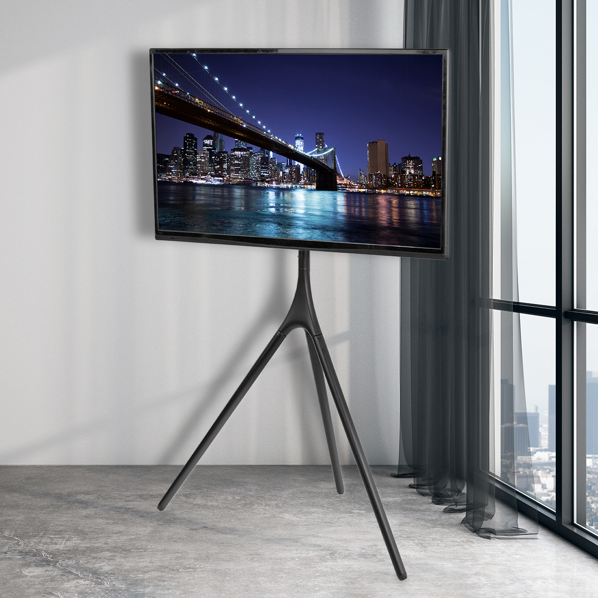 Free Shipping! VIVO White Artistic Easel TV Stand Holder