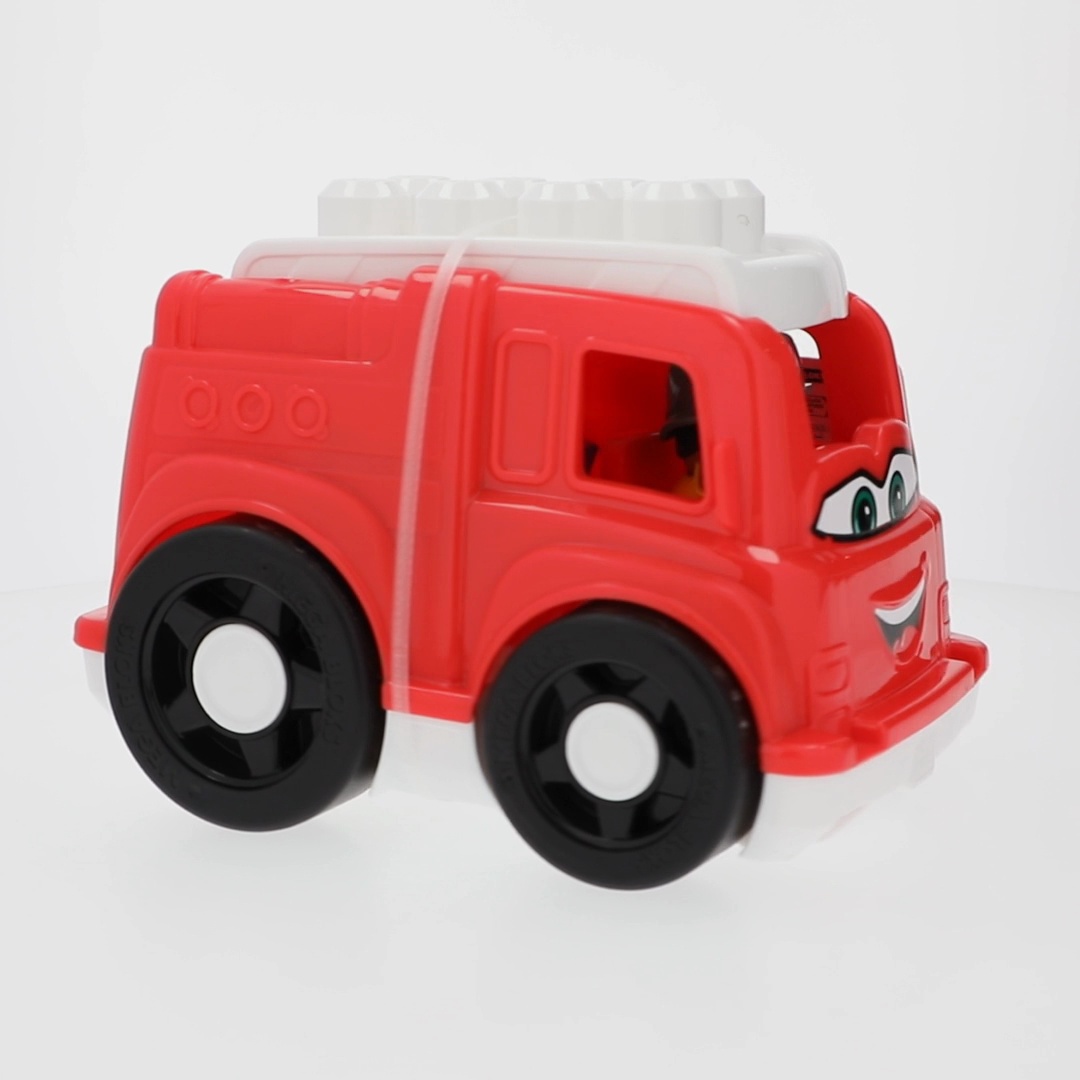 Mega Bloks Freddy Fire Truck, Construction Toy Blocks, Large