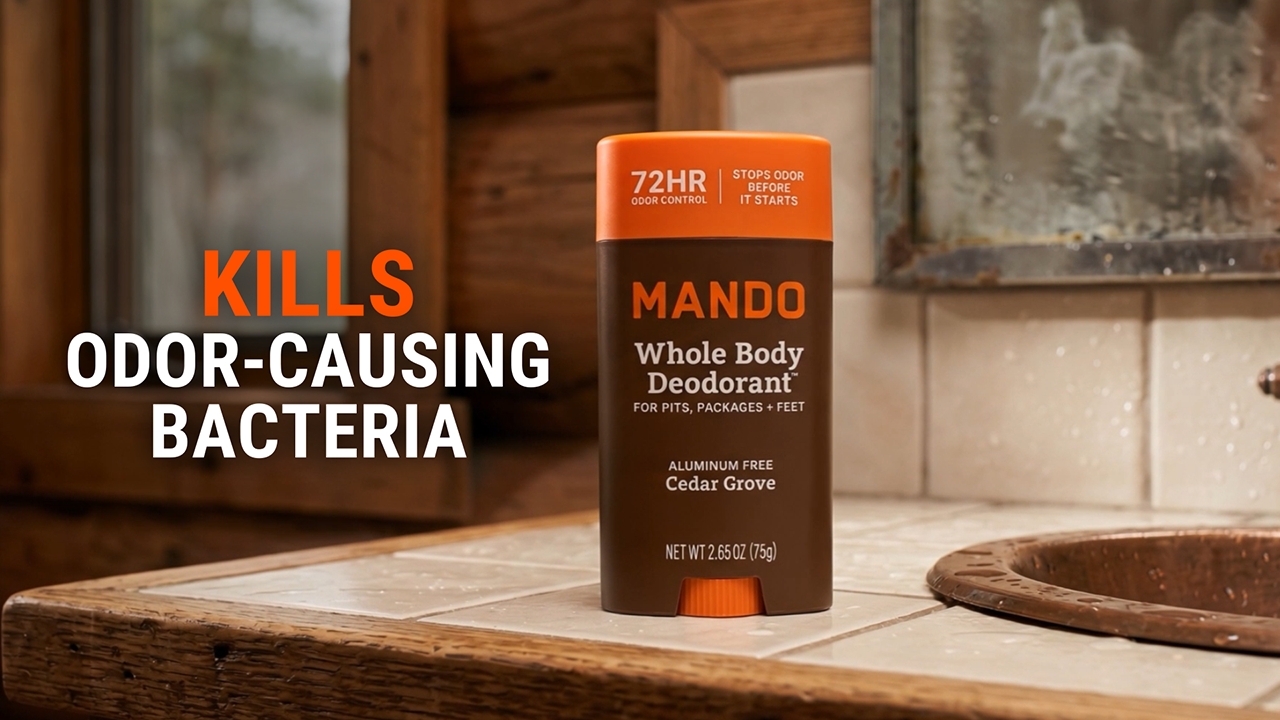 Mando Whole Body Deodorant Stick for Men, Aluminum-Free, 72-Hour Odor ...