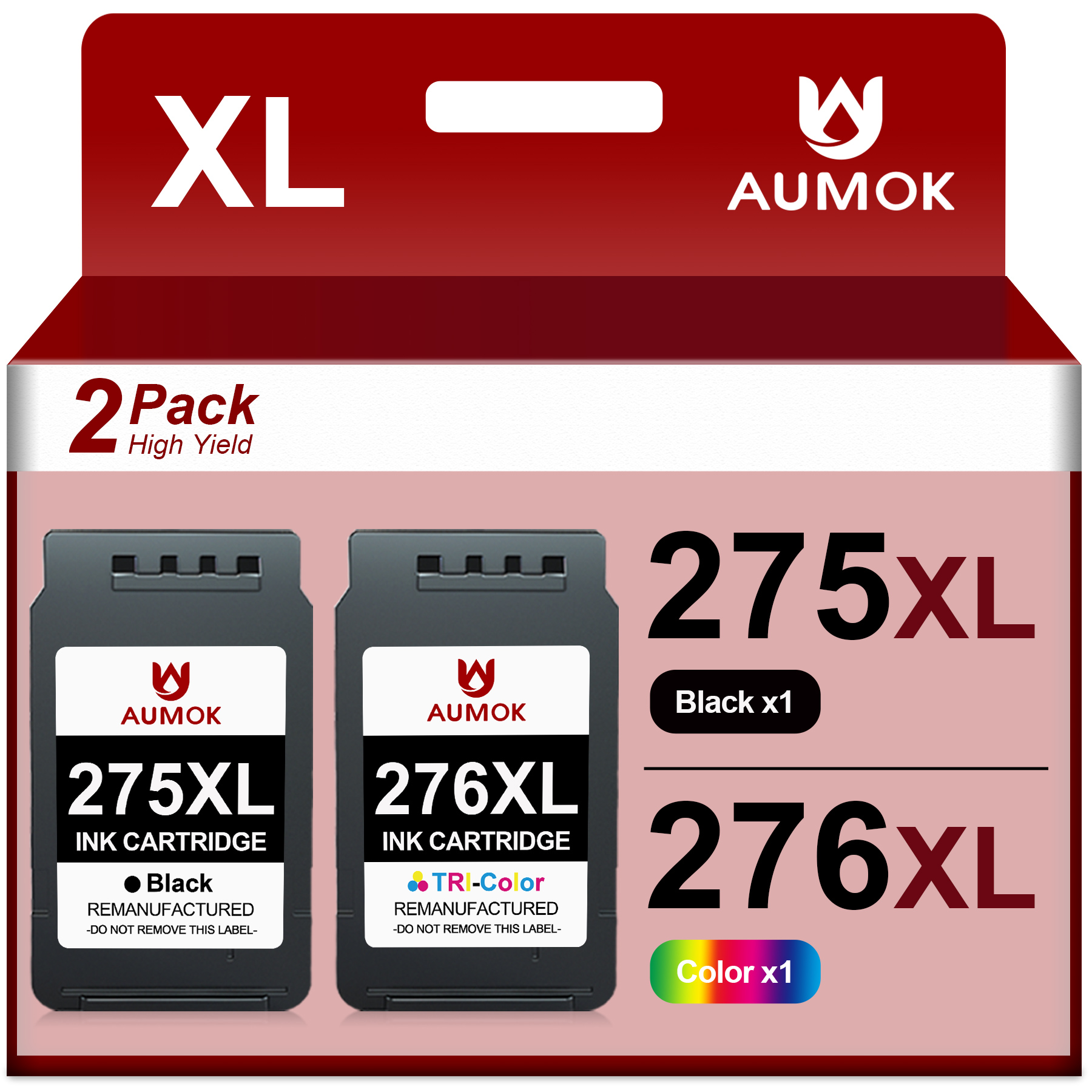 thumbnail video image 2 of 275 Ink Compatible Canon Ink 275 and 276 pg 275 black ink cartridges for PIXMA TS3722 TS3522 TR4722, 2 of 11
