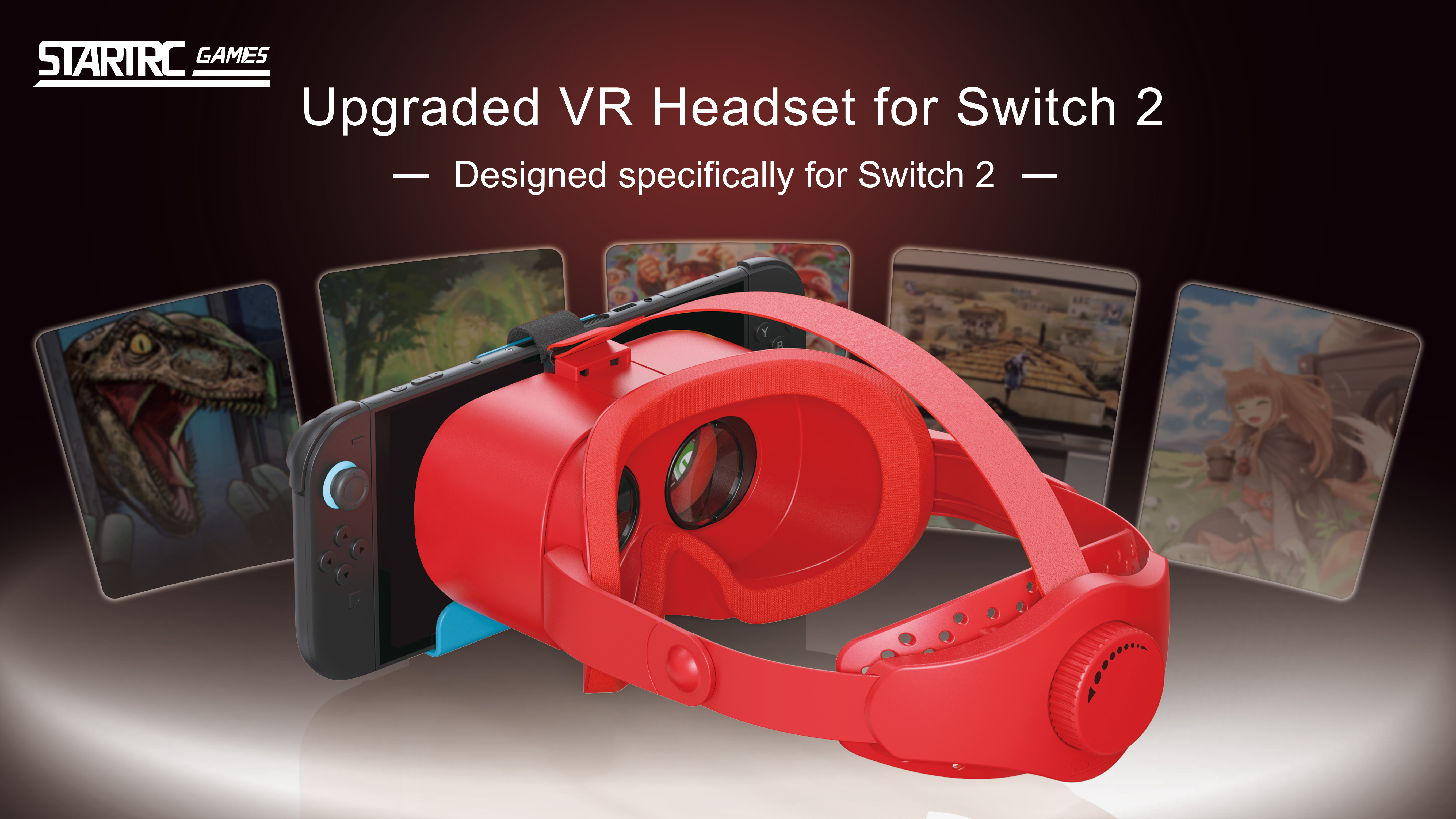 Upgraded VR Headset for Nintendo Switch 2 - Adjustable HD Lens