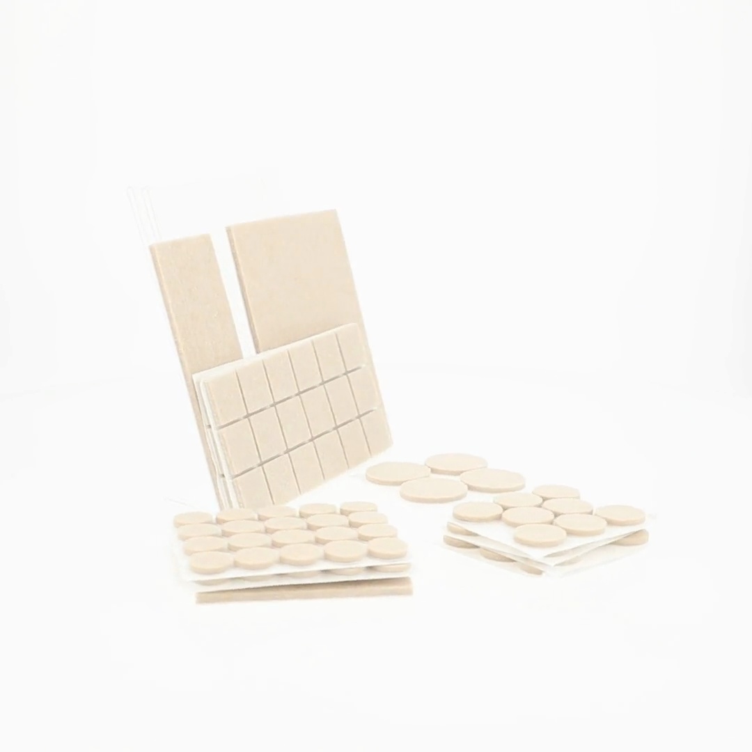 Serenelife Felt Furniture Pads – 133-Piece Set For Hardwood, Laminate & Tile Floor Protection, Assorted Sizes With Self-Adhesive Back