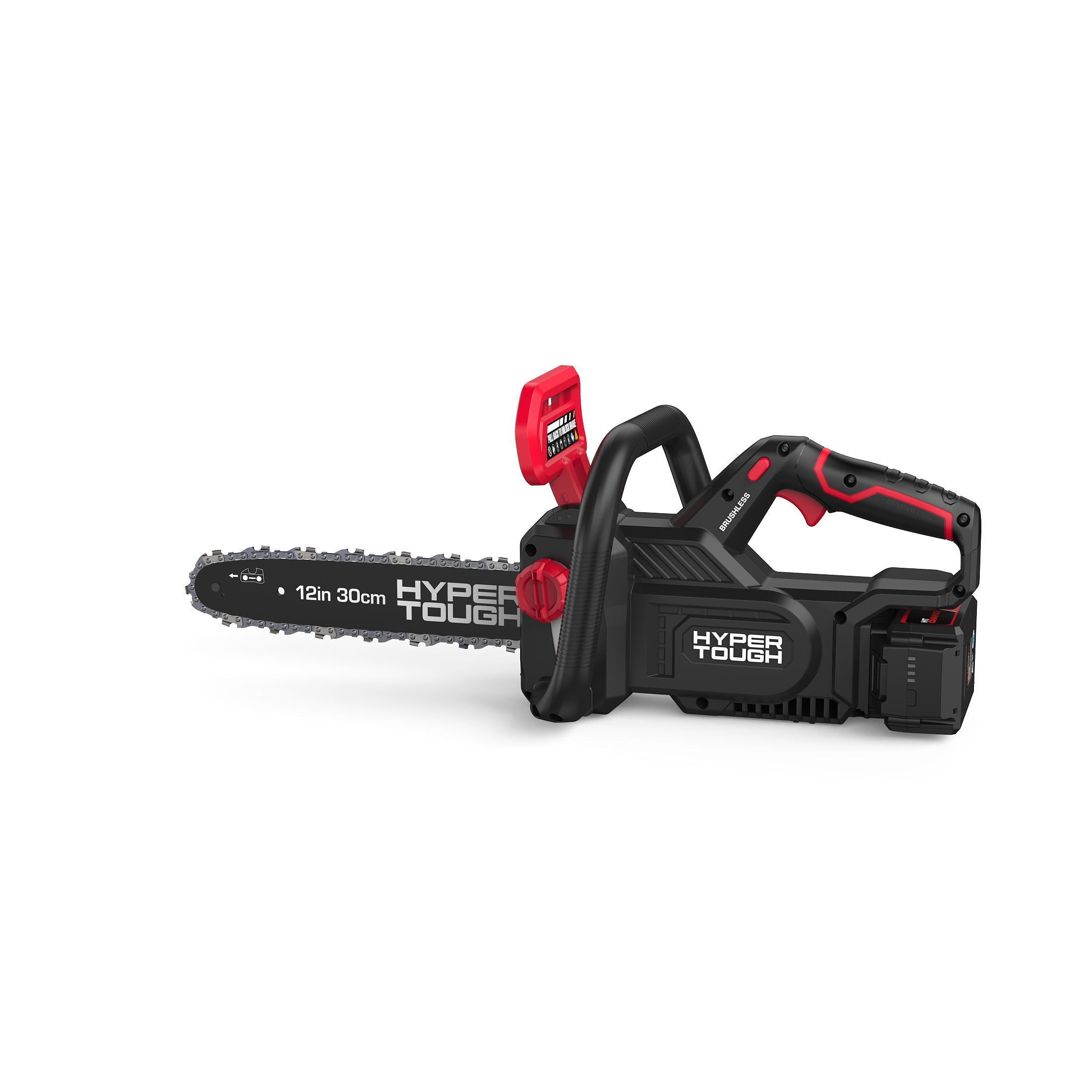 Hyper Tough 12 in 20V Brushless Cordless Chainsaw with 4.0Ah