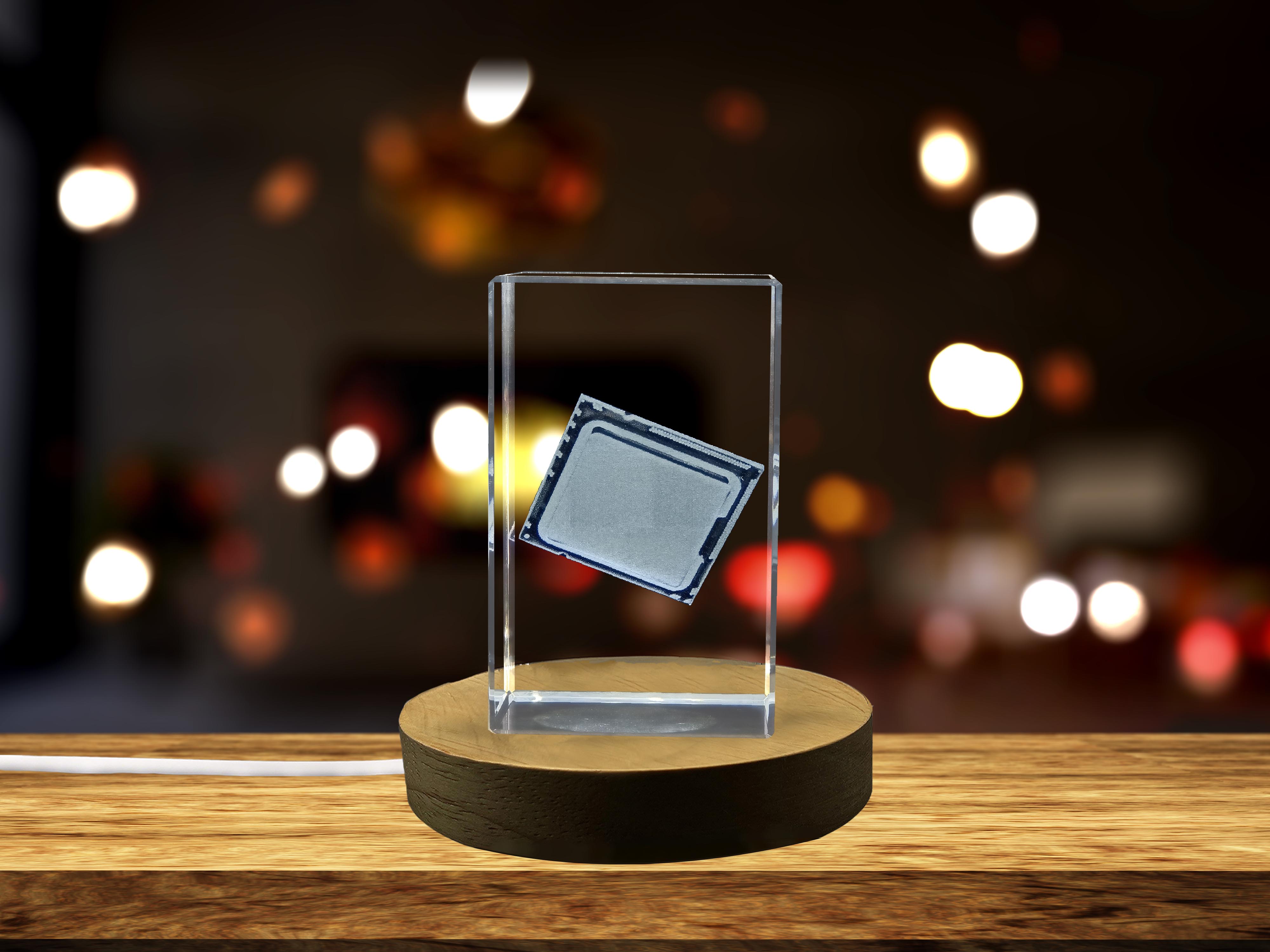 thumbnail video image 2 of Processor | Technology Collection 3D Engraved Crystal, 2 of 7