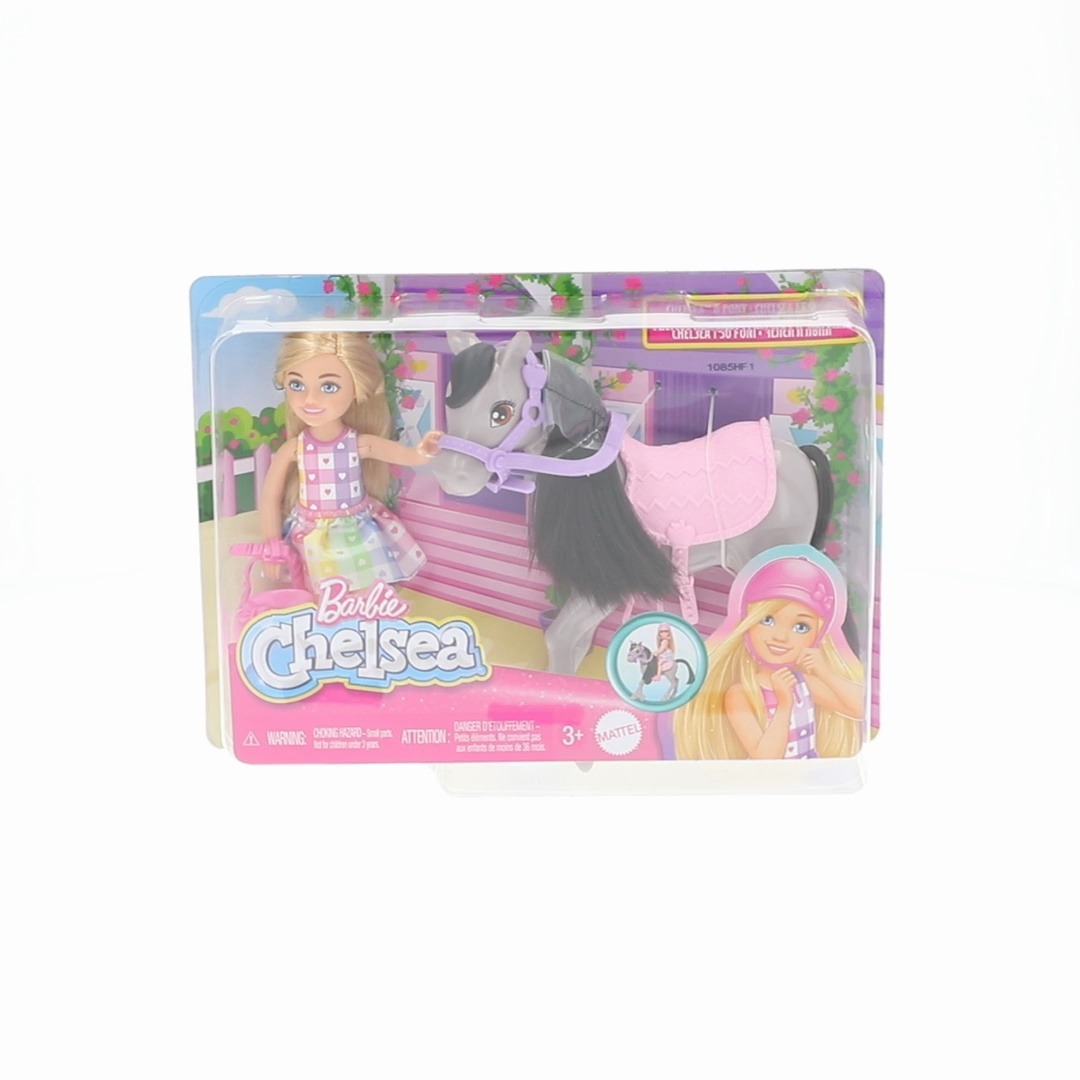 Barbie Chelsea Un Tocco Di Magia Playset | Stalla Con Pegaso Che Cambia Colore E Coniglietto, HNT67
