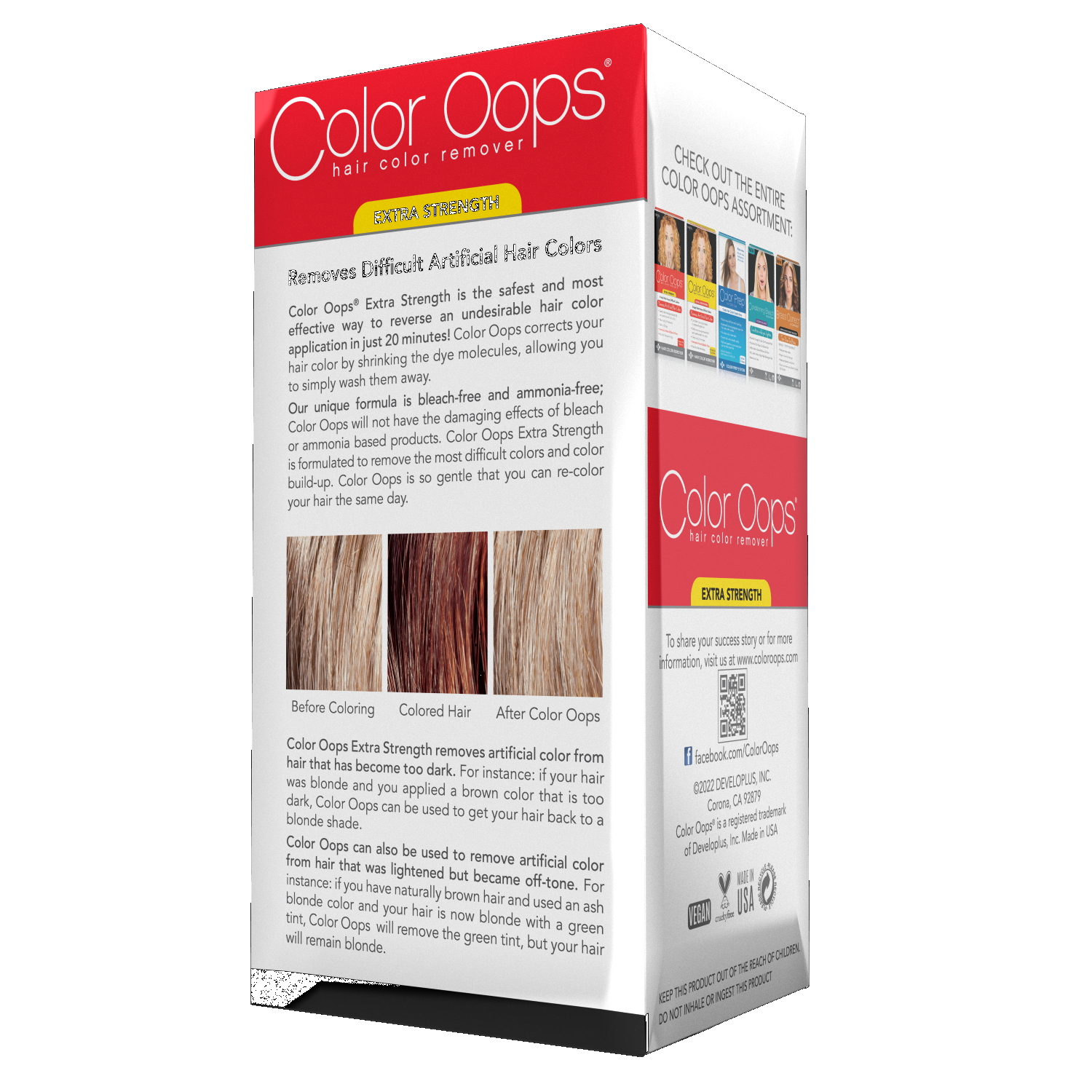 Color Oops Extra Strength Hair Color Remover, Bleach-Free Dye Corrector -  