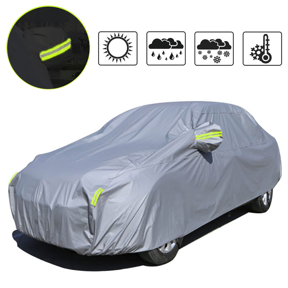 thumbnail video image 2 of Leadwolf Car Covers for Automobiles All Weather Waterproof for Lexus RX 350 SUV Polyester Fabric Length up to 204.72" Silver, 2 of 10