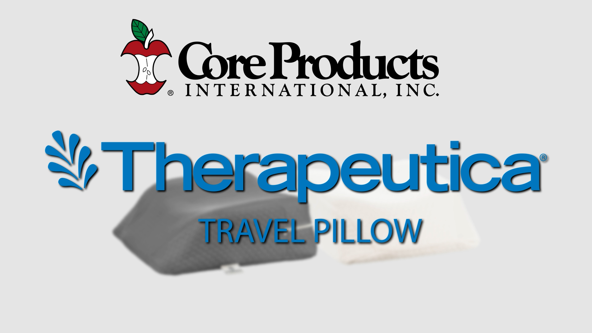 thumbnail video image 2 of Therapeutica Cervical Orthopedic Foam Travel Pillow - Neck Support Pillow for Side & Back Sleepers - Ergonomic Pillow for Neck Support, Relief, & Spinal Alignment – Petite Size, Gray, 2 of 8