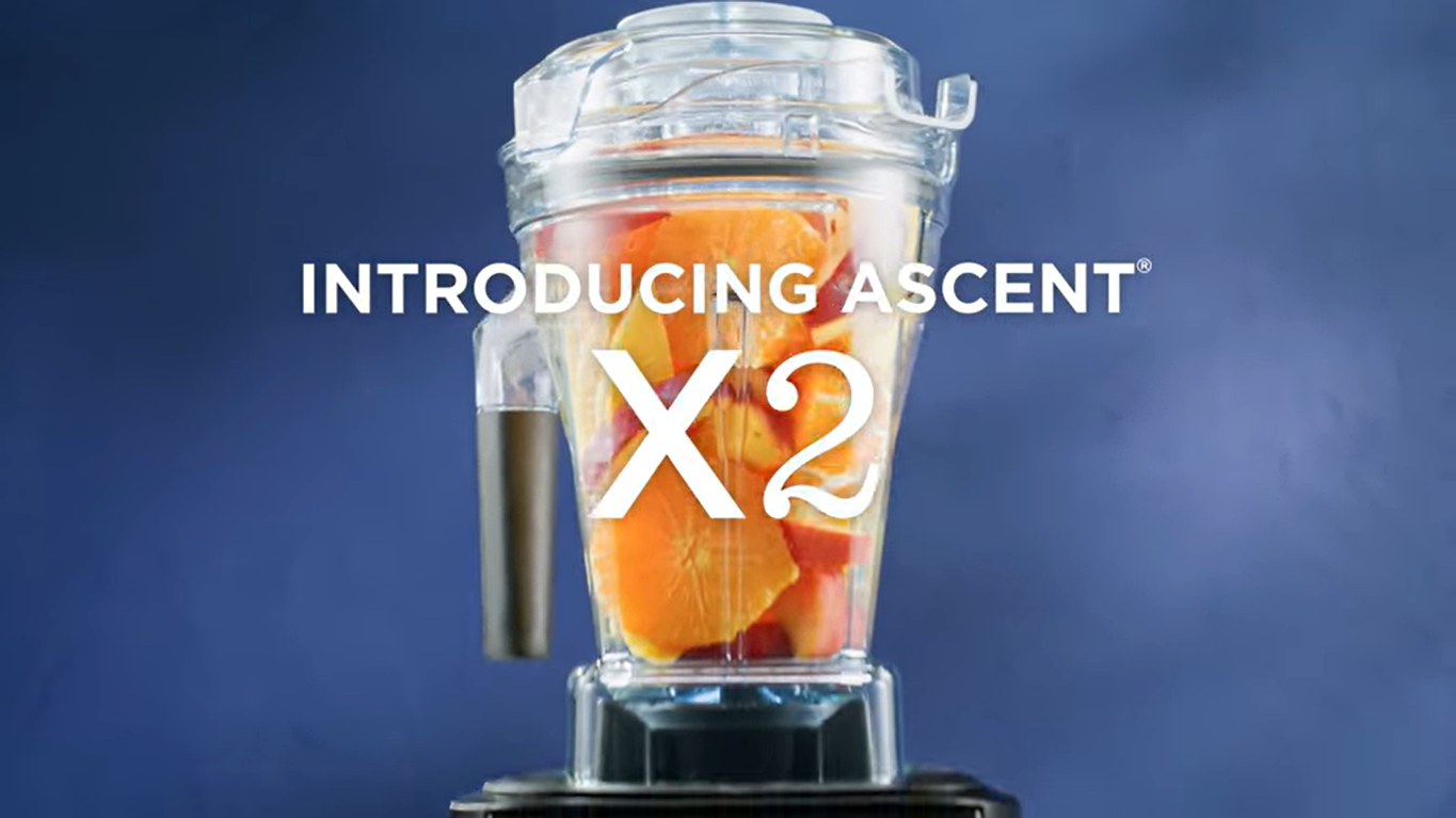 thumbnail video image 2 of Vitamix Ascent X2 Blender, 48 Oz Container, Nano Gray, 2 of 14