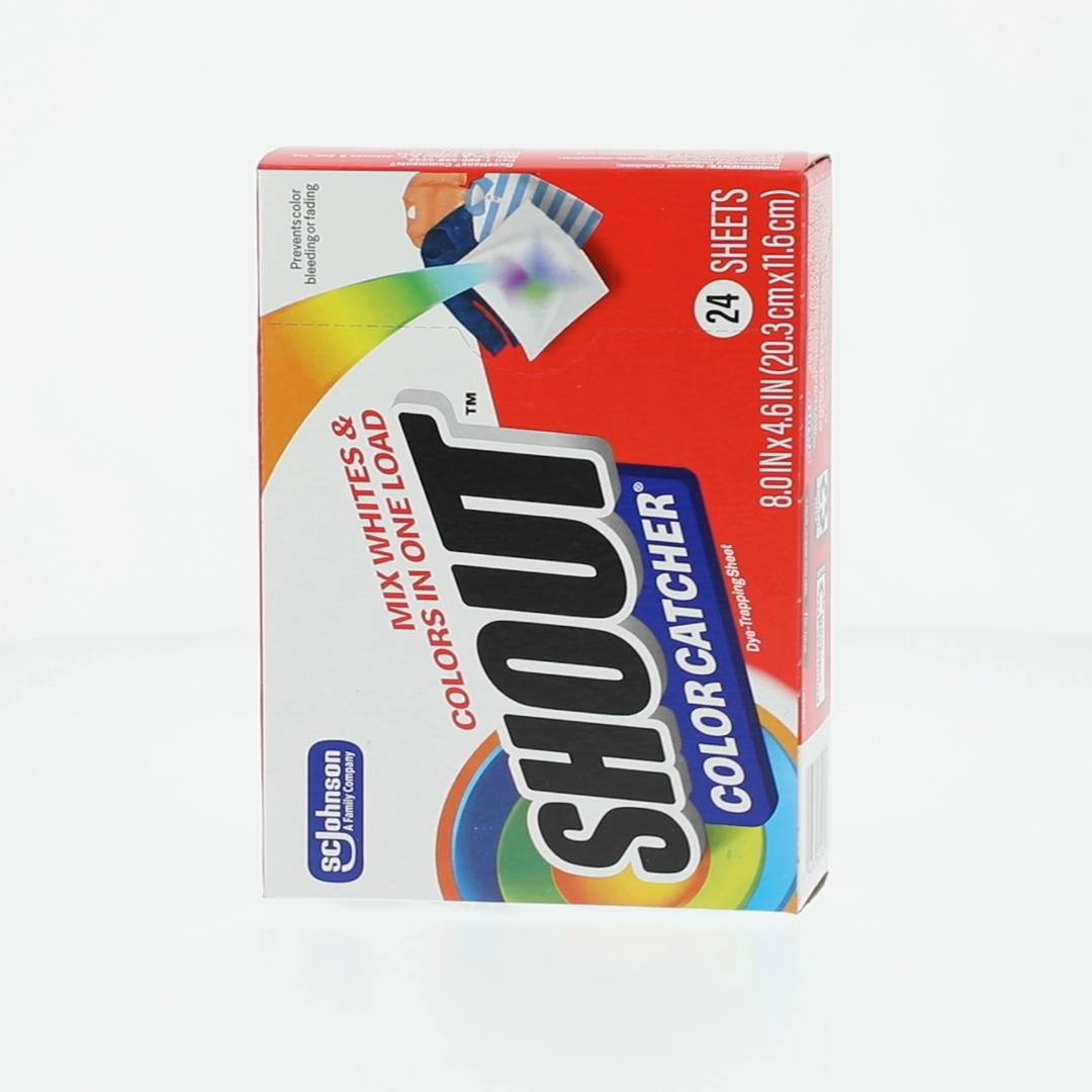 Shout, Color Catcher, 24 Sheets, Laundry Dye-Trapping Sheets
