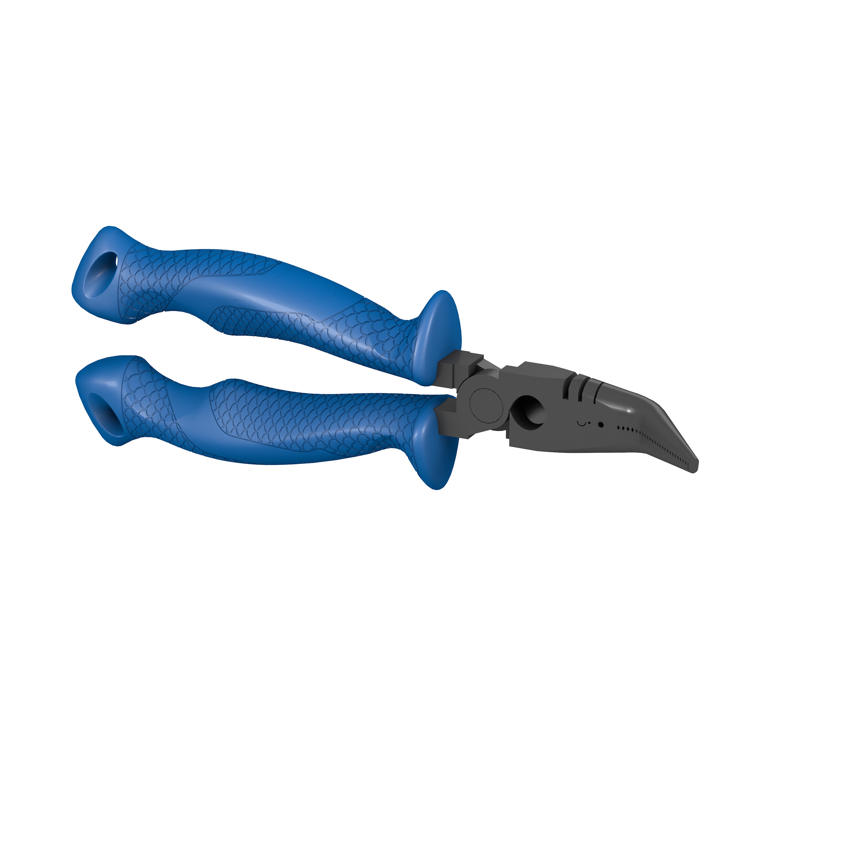 Cuda Stainless Steel Pliers with Ring Splitter, Comfort Grip, Corrosion  Resistant, 9.5-in, Blue