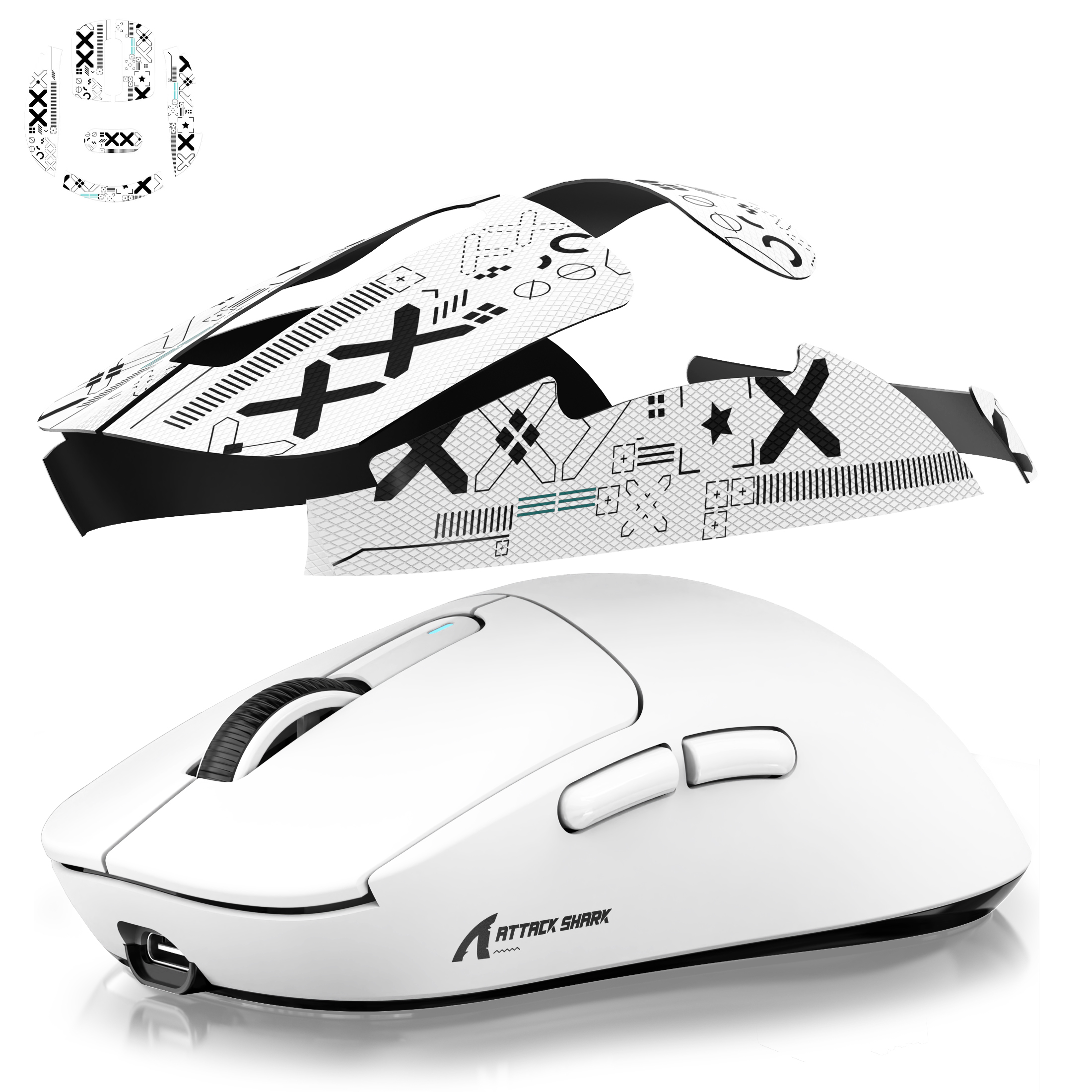 ATTACK SHARK X3 Optical USB Wireless Office Mouse, Black