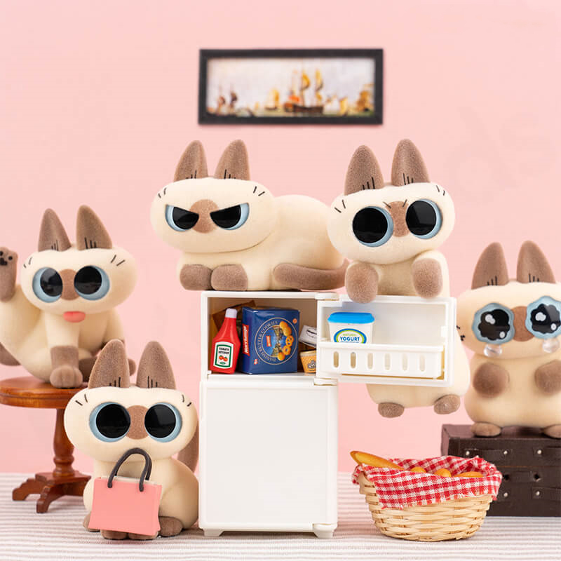 子猫あずきちゃん❤ころころぽっちゃりちゃん♡カゴセット♡アートドール♡ぬいぐるみ Amazon.com: BEEMAI Nobeko Azukisan's Daily Series 2 3PCs (Set of 3