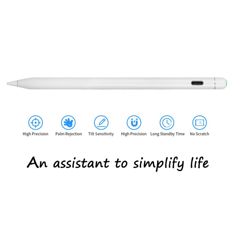 Stylus Pen for Apple with 10X Fast Charge & Palm Rejection Compatible with iPad Pro 11/12.9, iPad 10/9/8/7/6, iPad Mini 5/6, iPad Air 3/4/5