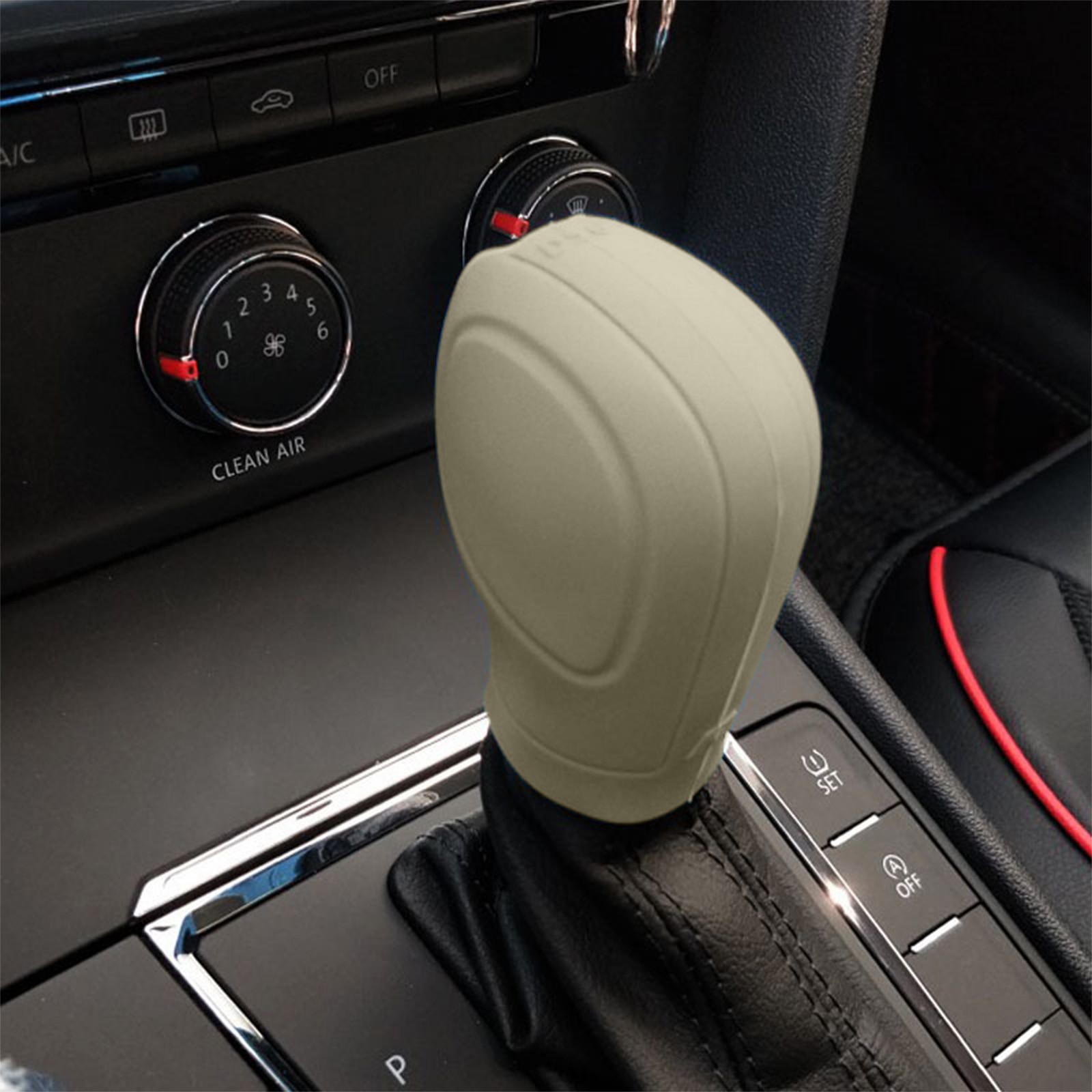 thumbnail video image 2 of Car Gear Shifter Knob Cover, Elastic Car Automatic Shifter Protector Cover, Universal Antl-Slip Auto Knob Gear Stick Protector Vehicle Accessories, 2 of 7