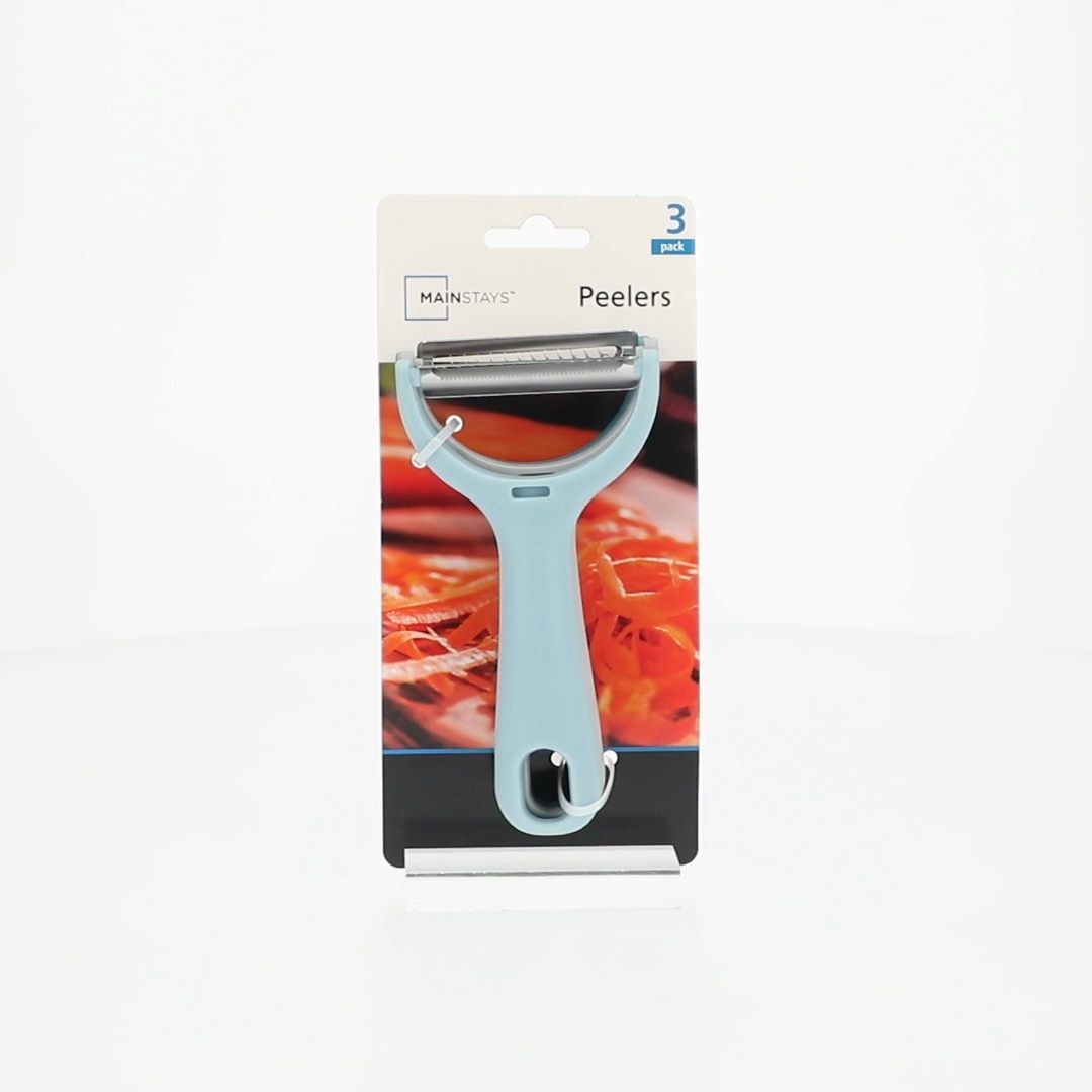 Mainstays 3-Piece Peeler Set with Serrated Straight and Julienne