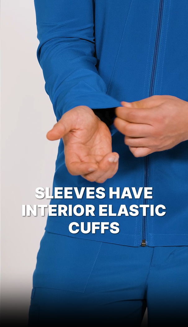 thumbnail video image 2 of Dickies EDS Essentials Scrubs Jacket For Men Zip Front DK342, 2 of 9