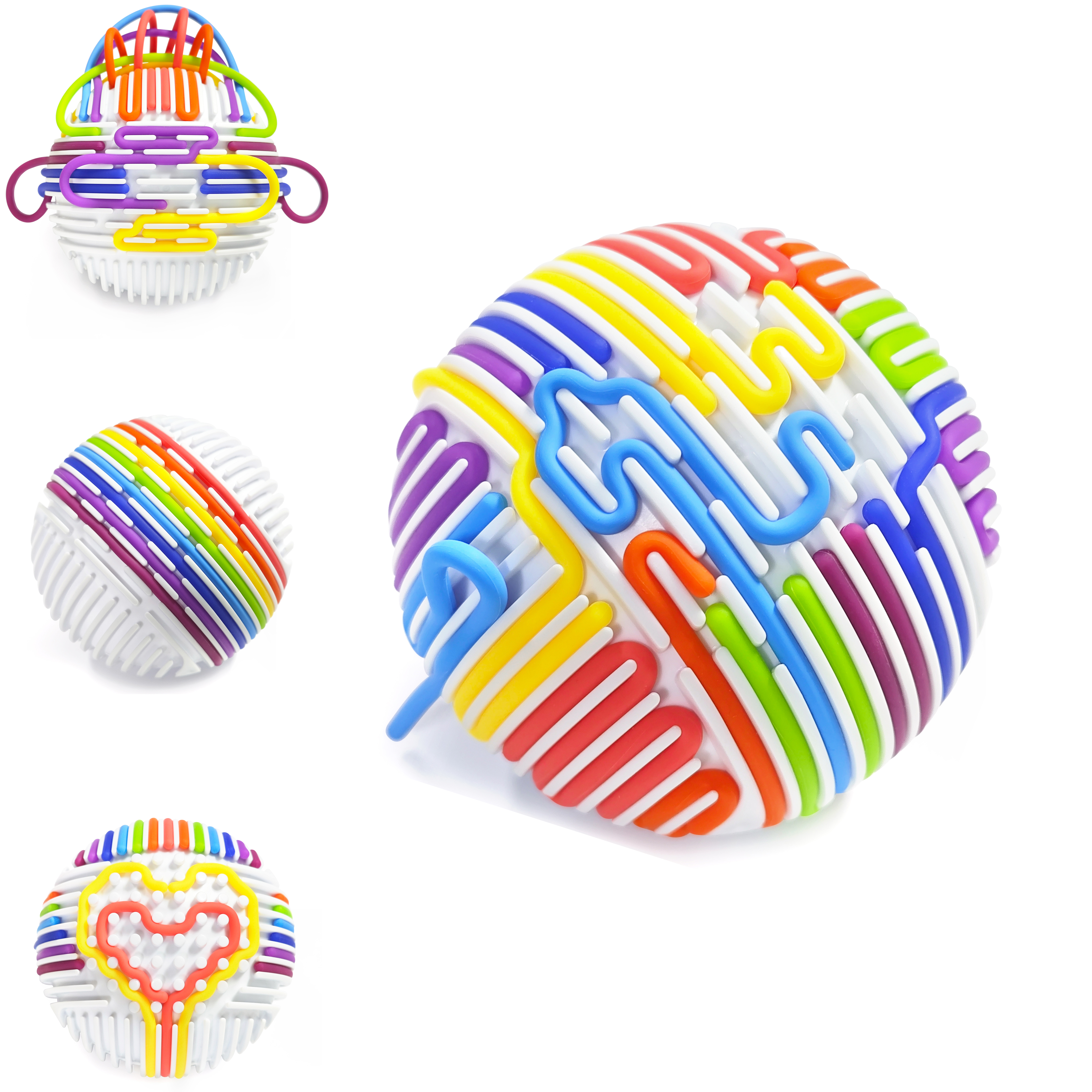 thumbnail video image 2 of Children's sensory Fidget toys, DIY travel toy games, 16 string sensory activity balls, enhance children's hands-on ability and concentration, suitable as Christmas and New Year gifts, 2 of 7