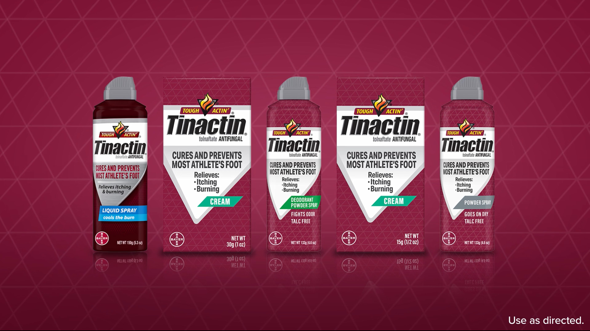 thumbnail video image 2 of (2 pack) Tinactin Athlete's Foot Spray Antifungal Powder Spray, 4.6 oz Can, 2 of 15