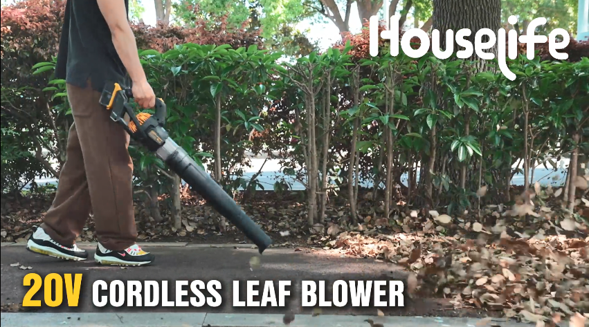 thumbnail video image 2 of 600 CFM Leaf Blower Cordless Compatible with DeWalt 20V MAX Battery,150 MPH Turbo Handheld Blower, 3 Speeds, Lightweight 3.3 lbs, Battery Powered Blowers for Lawn Care, Winter Snow(Tool Only), 2 of 8