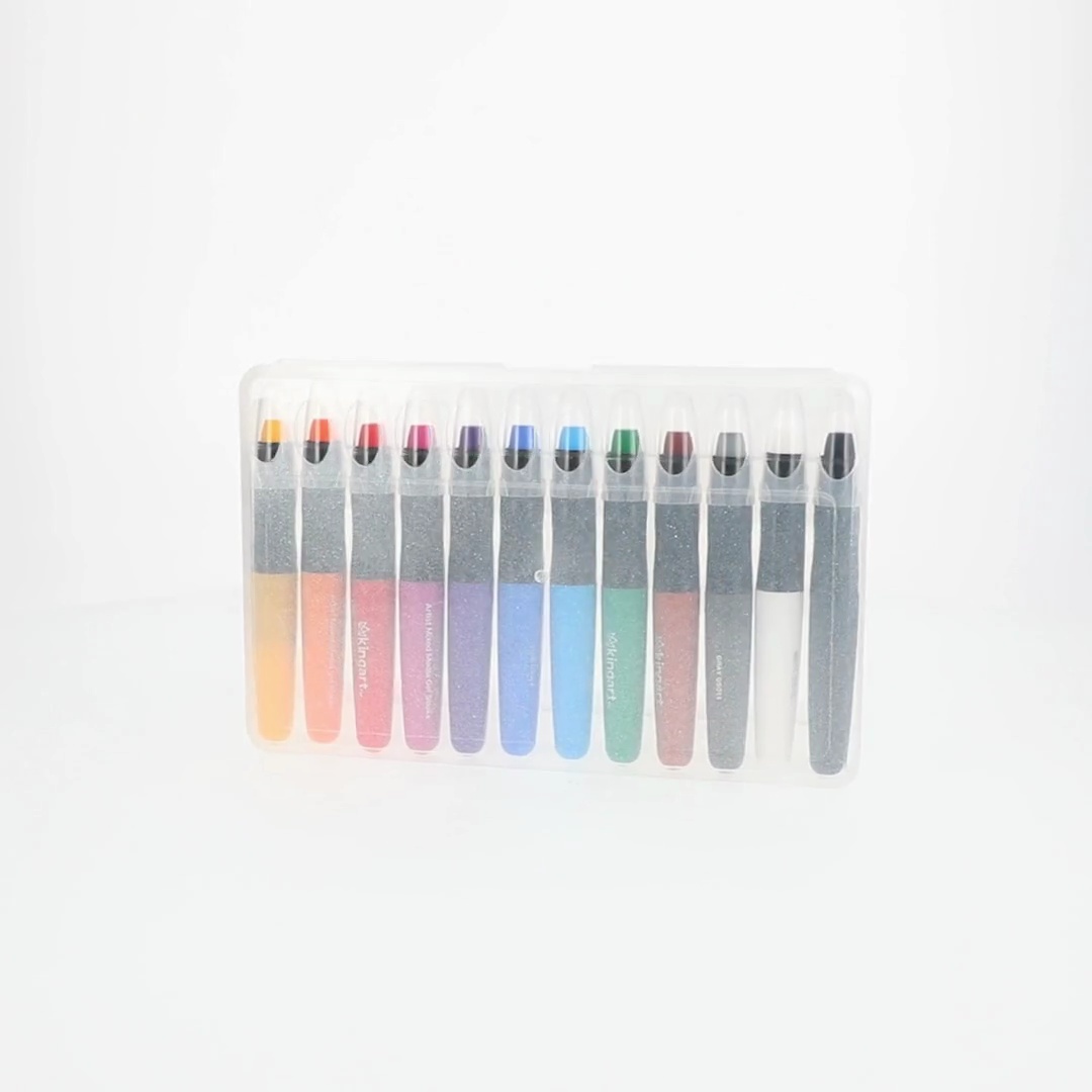 マイクロカレントスティック Kingart Gel Stick Artist Crayons, 24 Unique Pastel Colors, Smooth