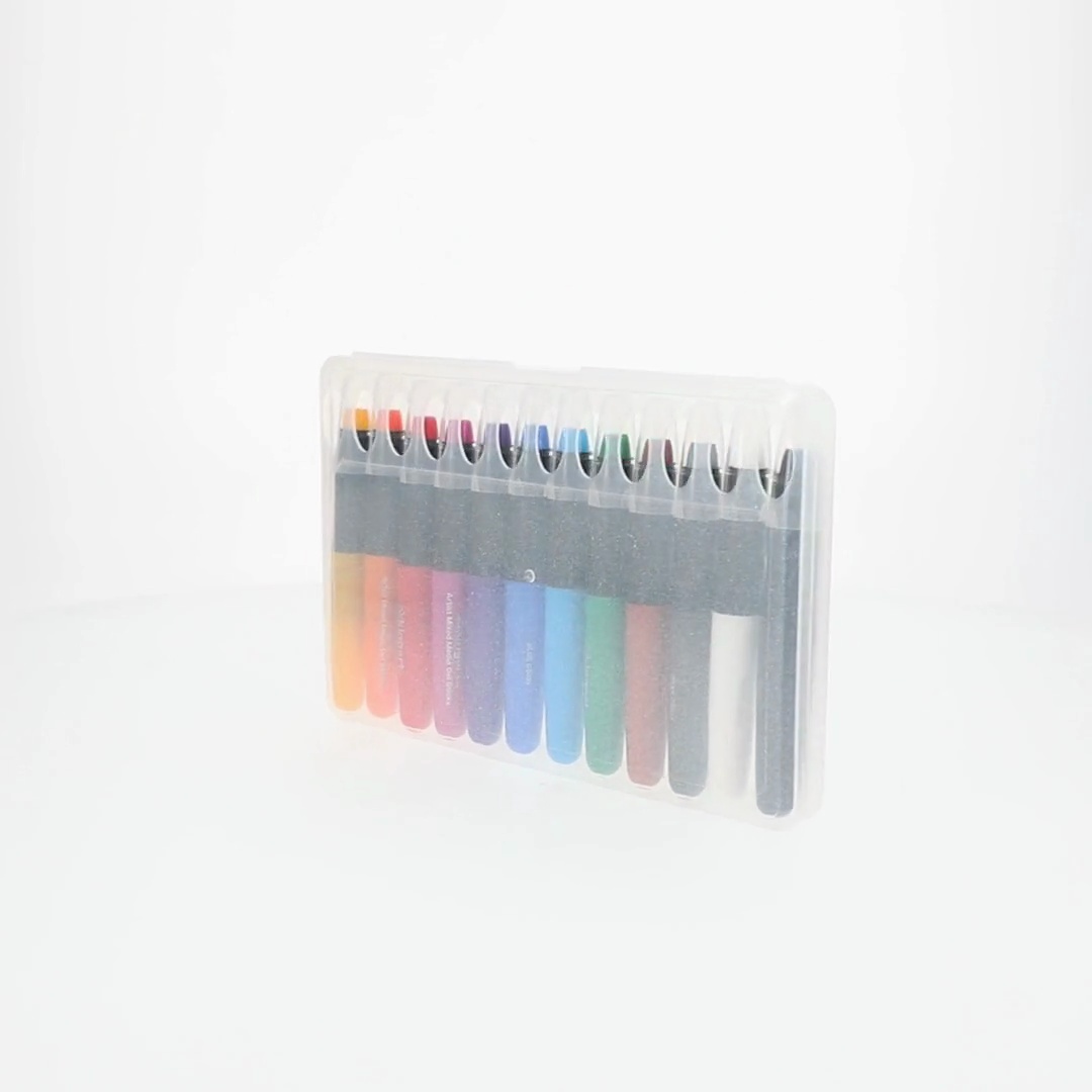 Kingart Gel Stick Artist Mixed Media Watercolor Markers Set of 12