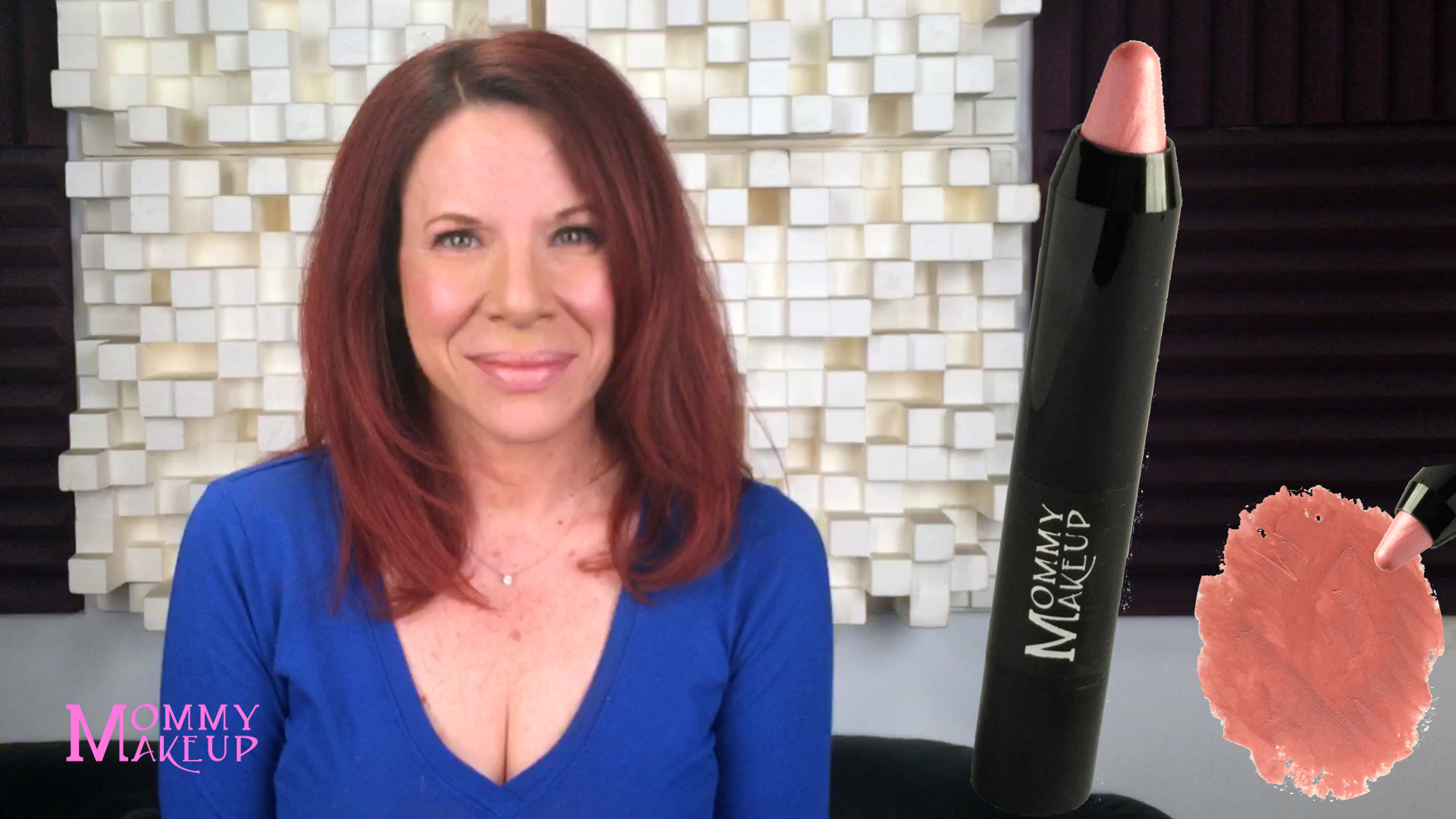 thumbnail video image 2 of Triple Sticks Lipstick & Cream Blush - Moisturizing Multistick by Mommy Makeup (Riley Love), 2 of 8