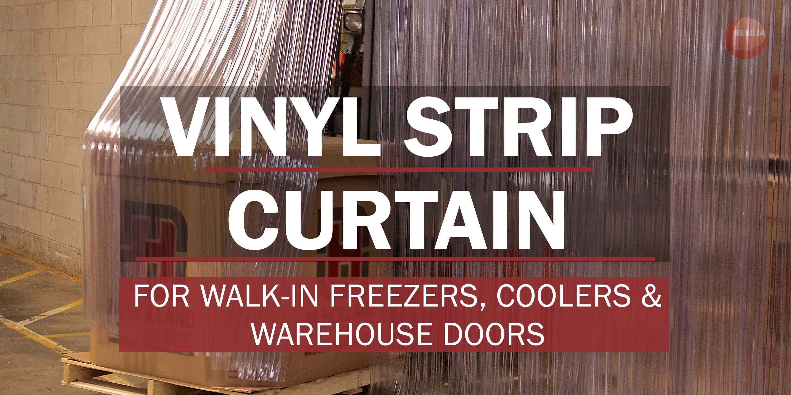 thumbnail video image 2 of Resilia Vinyl Replacement Strip Curtain for Freezers, Plastic Single Strip,12 in x 8 ft Clear, 2 of 10