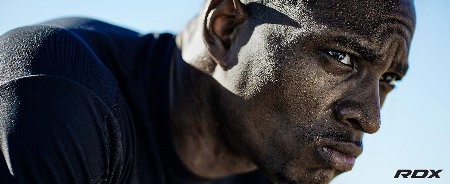 thumbnail video image 2 of RDX Men's Sauna Shirt Heat Trapping Sweat Suit - REACH OEKO TEX 100 Certified T-Shirt - Gym Workout Fitness Tank Top Trimmer, 2 of 6