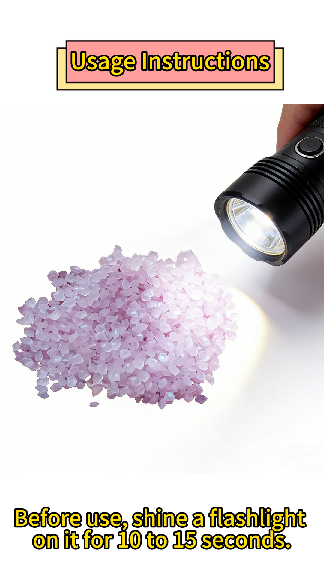 thumbnail video image 2 of Glow in the Dark Aquarium Sand - Fluorescent Gravel for Vases, Non-toxic Ambient Light, Natural Aquascape Highlight, Fish Tank Decor, 2 of 7