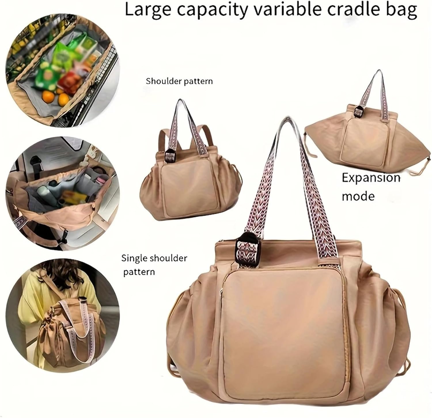 thumbnail video image 2 of Ekon Essential Tote Bag, 3-in-1 Convertible Backpack with 15 Pockets, Multifunctional Organizer for Travel & Daily Commute, 2 of 8