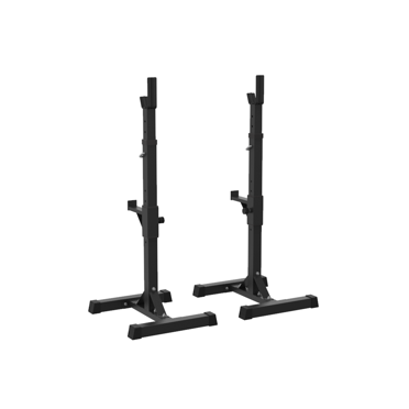 Adjustable Squat Rack 40-66 Inch - 550lb Capacity Home Gym Power Rack